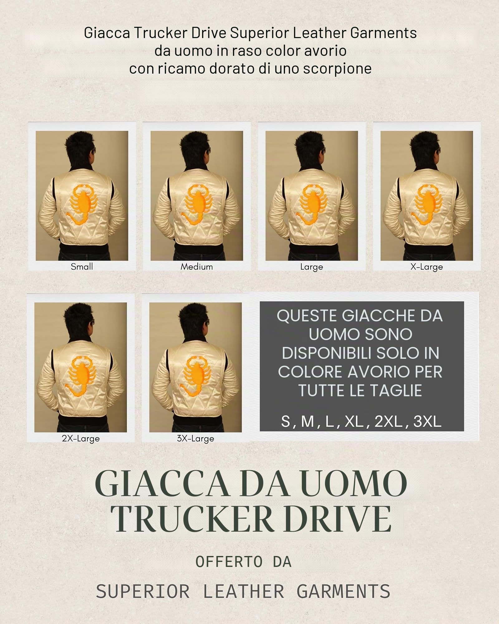 Giacca Uomo - Avorio - One Size - Blazer - Casual - Occasioni formali e semi-formali