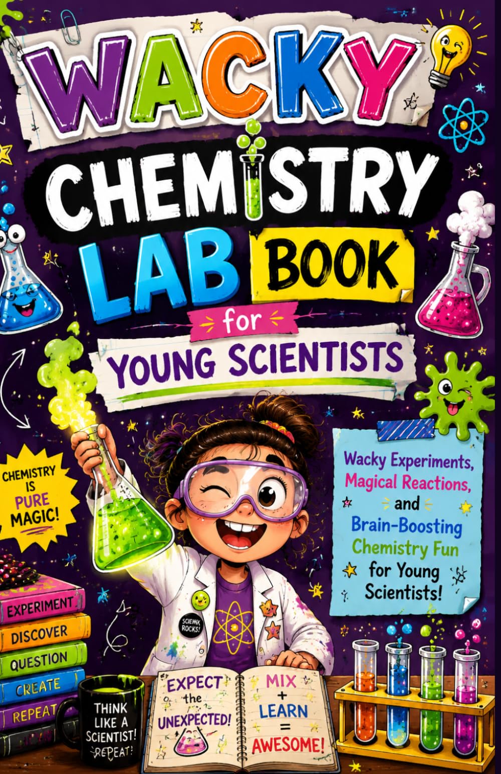 Wacky Chemistry Lab Book for Young Scientists: Wacky Experiments, Magical Reactions, and Brain-Boosting Chemistry Fun for Young Scientists