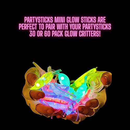 Miniatura 8 de Glow Critters y Halloween Trick or Treat - Esqueletos y calabazas que brillan en la oscuridad, 60 unidades