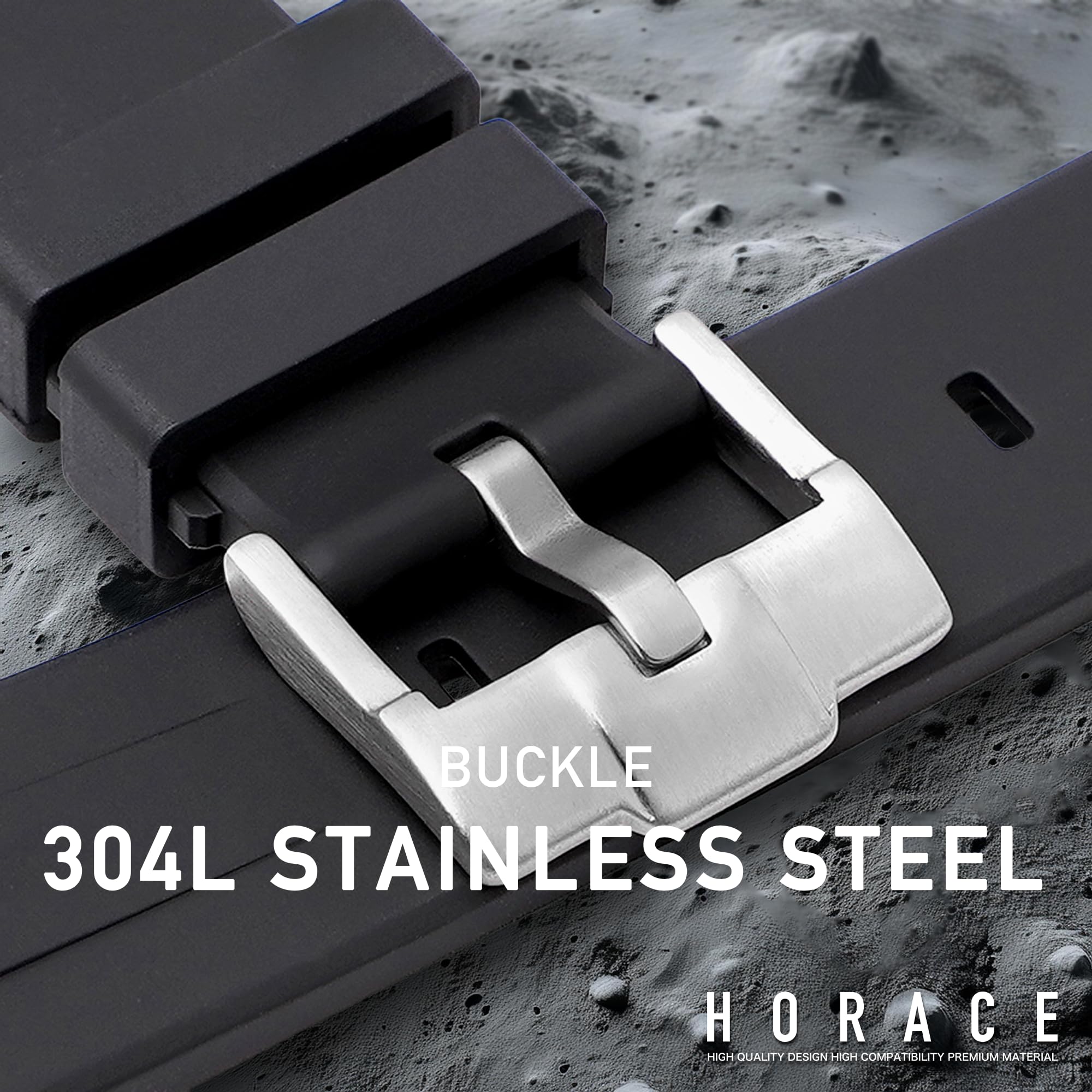 HORACE Correa universal para reloj de silicona líquida 20mm – Compatible con Omega x Swatch MoonSwatch – Kit de montaje incluido