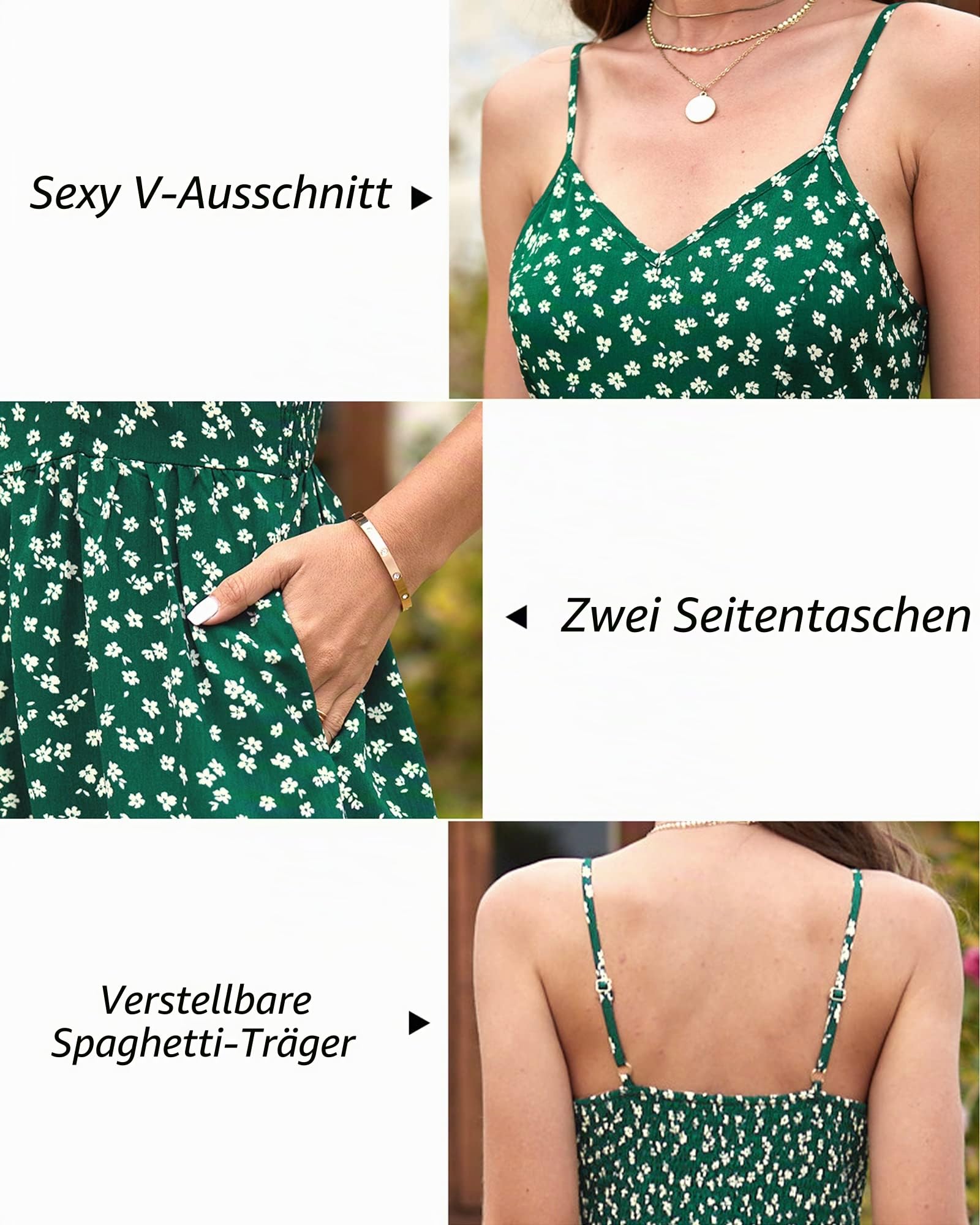 LAISHEN Jumpsuit Damen Sommer Overall Elegant Festlich Hochzeit Lang Hosenanzug Weites Bein Hose Playsuit mit Taschen
