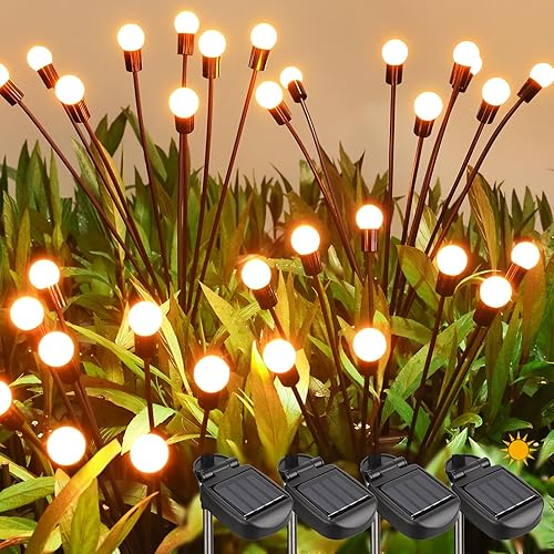 ODEETRONIC Luces solares de tierra, paquete de 12 8 luces LED de disco solar, luz exterior en el suelo, impermeable, luz solar plana, luz solar