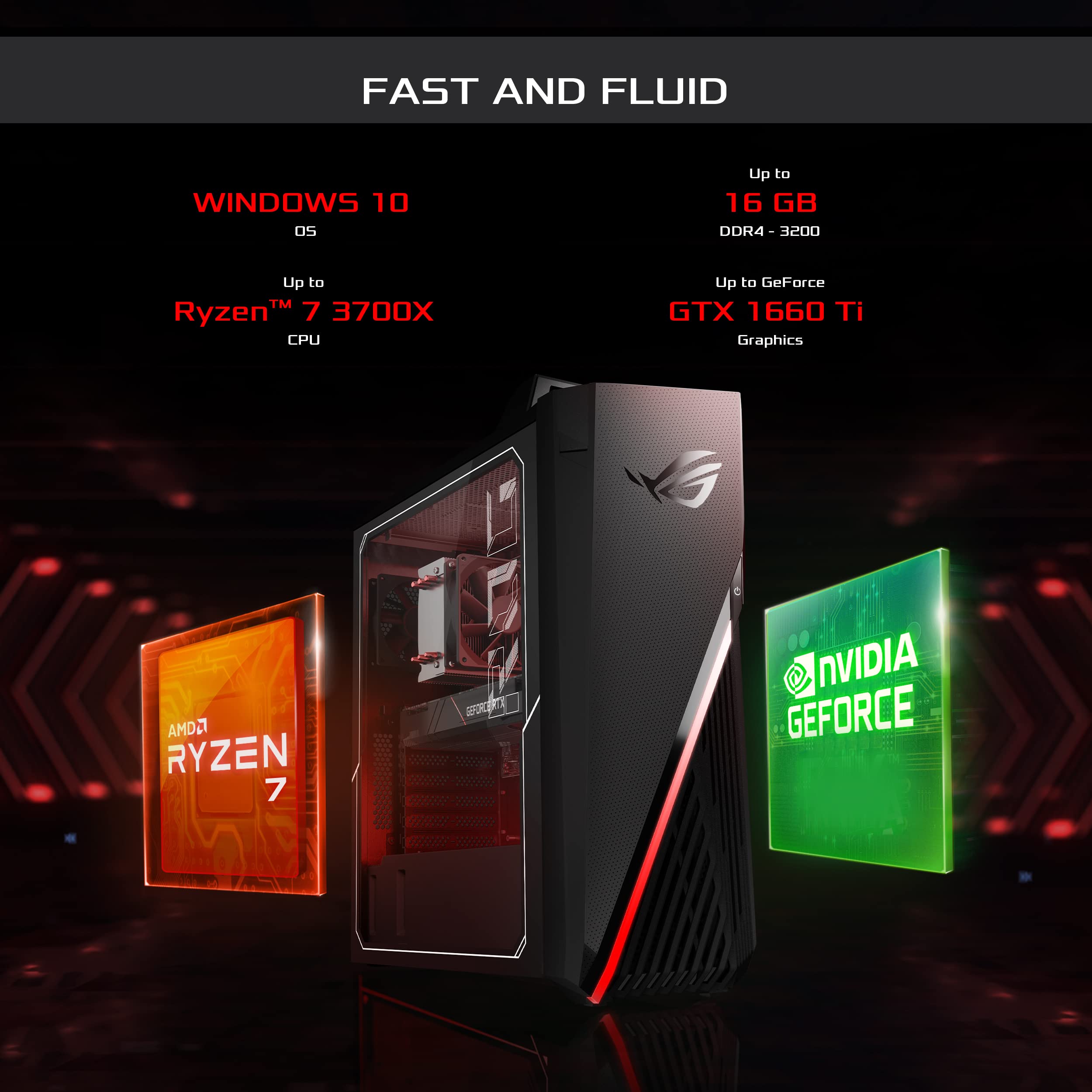 Asus Rog Strix Amd 3700x Pc Strix Ga15 Amd Ryzen 3700x Gtx 1660 PC