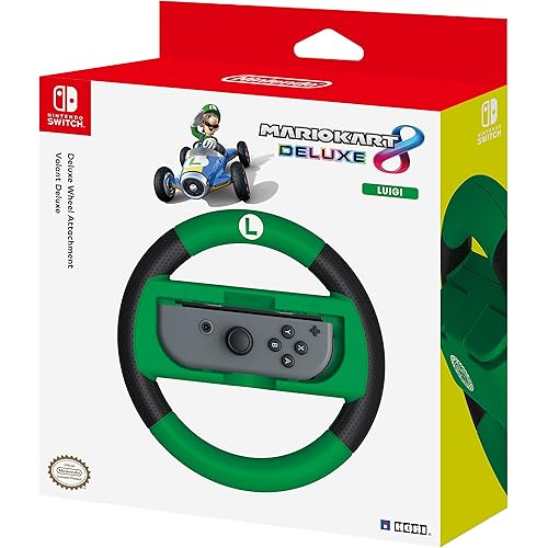 HORI Nintendo Switch Mario Kart 8 Deluxe Wheel (Luigi Version) Officially Licensed By Nintendo - Nintendo Switch
