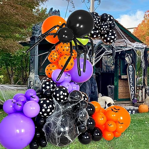 Kit de arco de guirnalda de globos de Halloween de 169 piezas, suministros de decoración de fiesta de Halloween, guirnalda de globos de Halloween de disponible en Yaxa Peru