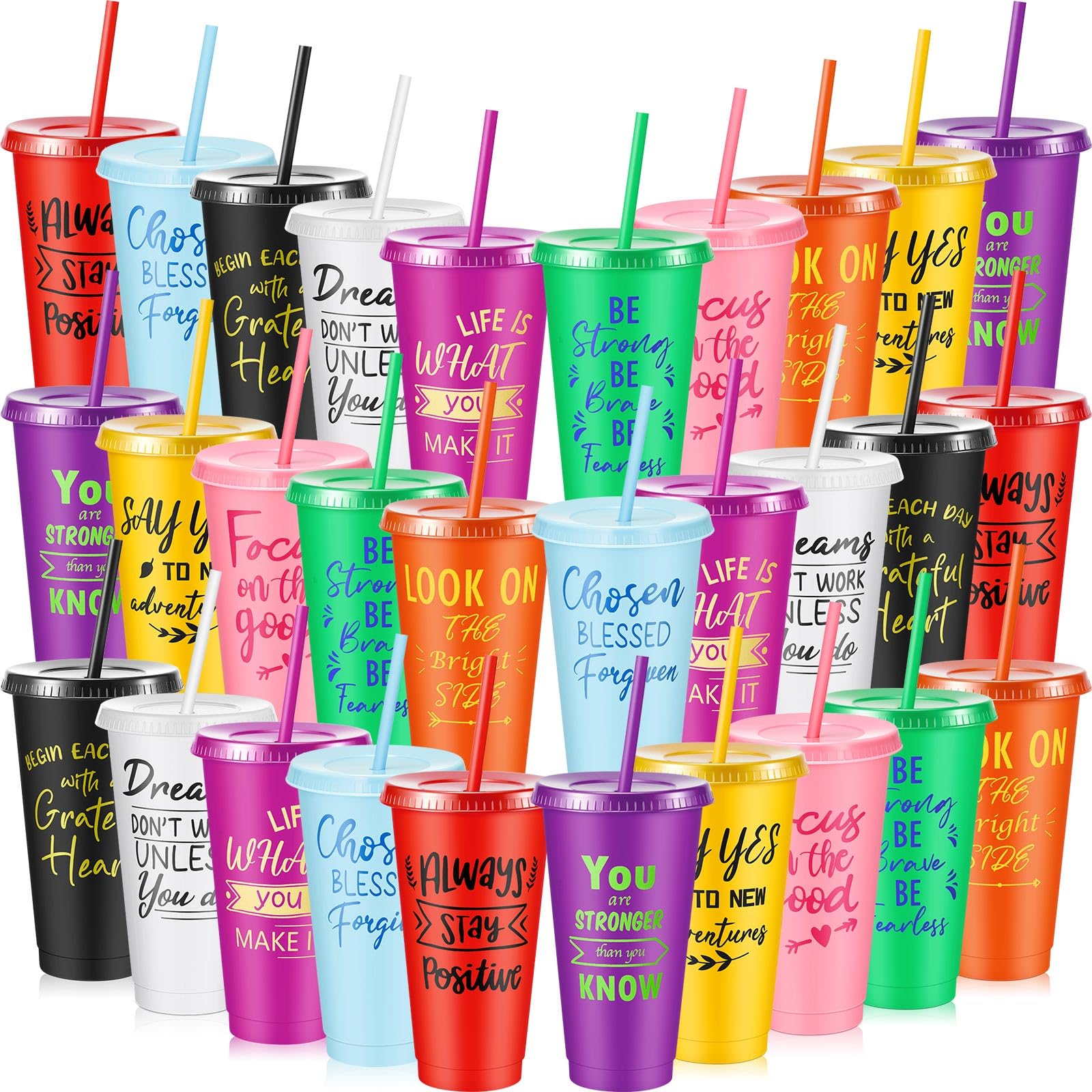 30-Pack Inspirational Finger Highlighters - Assorted Colors, Motivational Sayings, Team Building Gifts - View #9