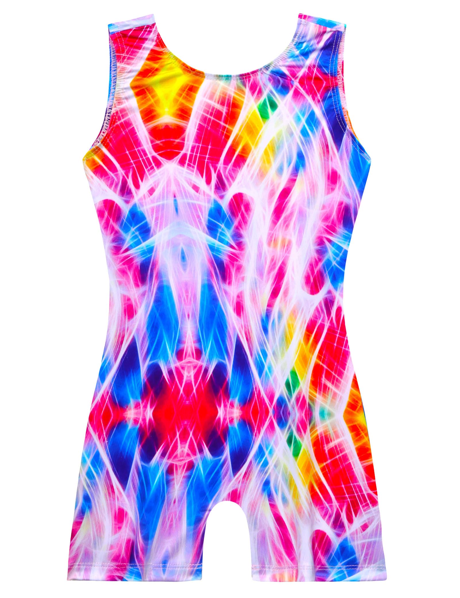 Gymnastics Leotards for Girls Sleeveless Unitard 4-Way Stretch Tumbling Outfits for Kids 1-10 Years