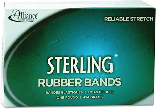 Miniatura 2 de Alliance Rubber 24105 - Bandas de goma de ley tamaño #10, caja de 1 libra contiene aproximadamente 5000 bandas (1 14 pulgadas x 116 pulgadas, color
