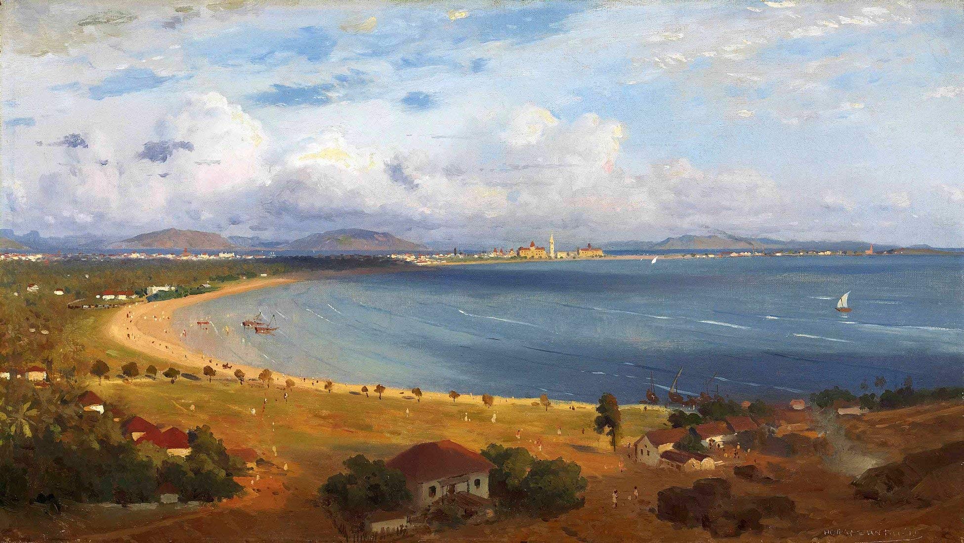 Tallenge - The Back Bay At Bombay (From Malabar Hill) - Horace Van Ruith - Poster Paper (12 x 17 inches) - Multi-Color