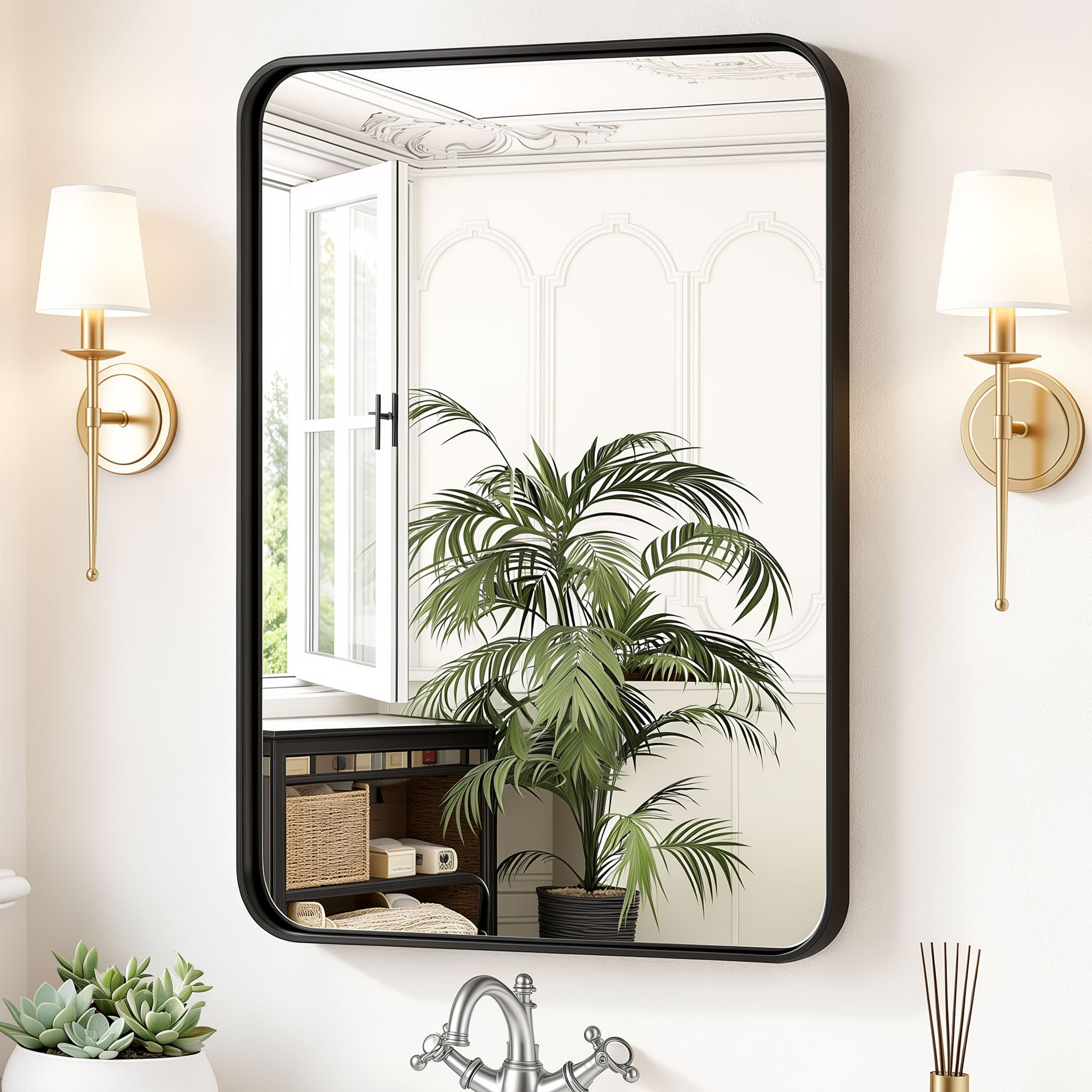 Sweetcrispy Bathroom Wall Mirror