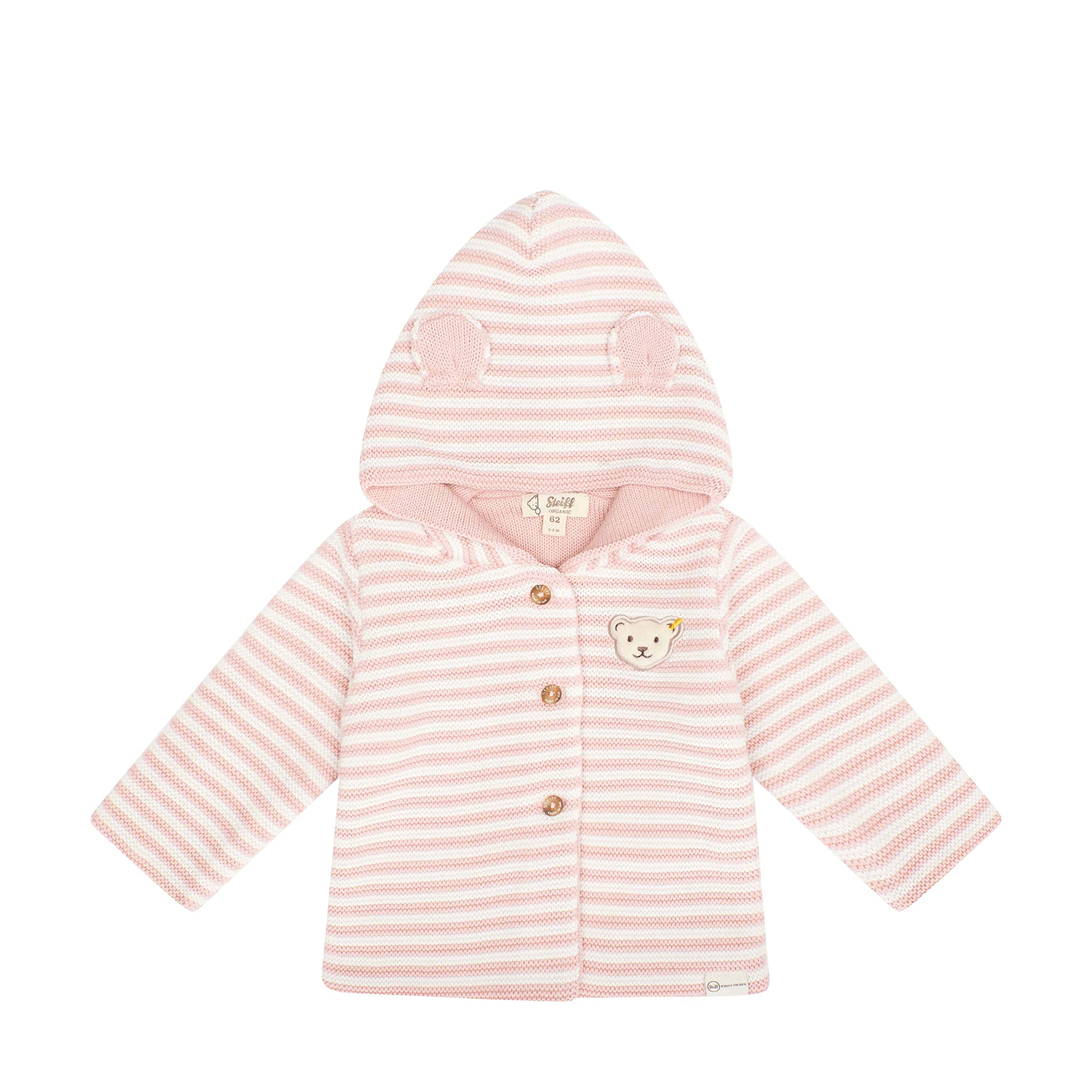 Steiff Unisex Baby Strickjacke mit Kapuze Jacke