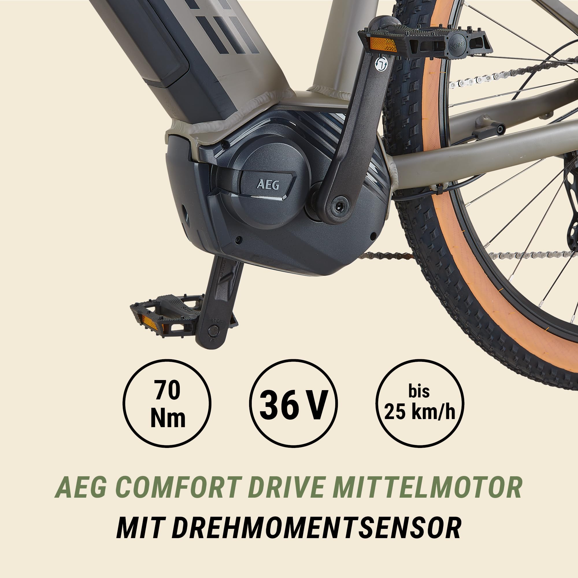 Prophete DICE 3.0 E-MTB 29" – AEG 36V Mittelmotor 250W, Shimano 10-Gang Kettenschaltung, 110 km Reichweite, Suntour XCT Federgabel, Hydraulische Scheibenbremsen, MTB Sattel, Grau/Schwarz