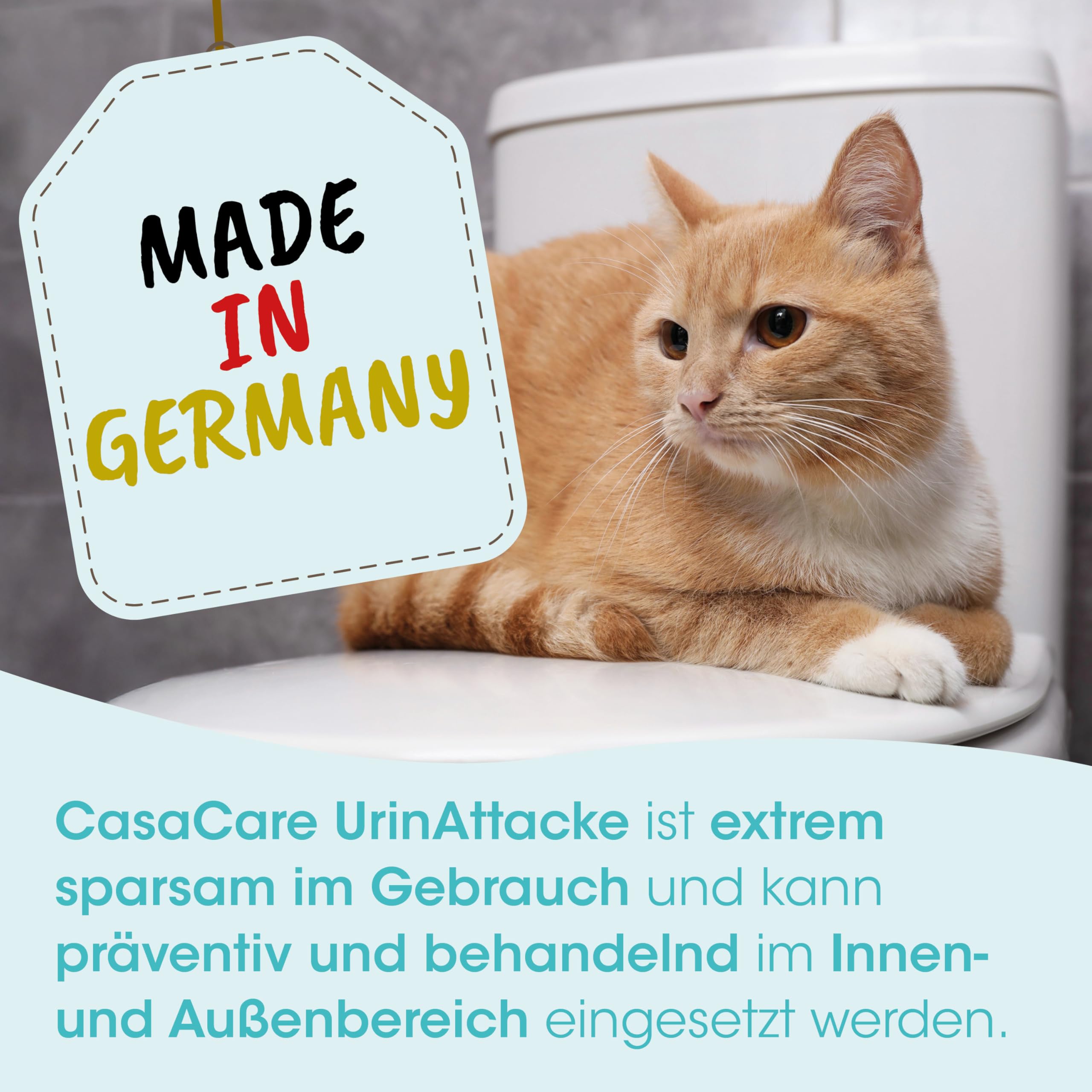 cdVet Naturprodukte casaCare UrineAttack Butelka z rozpylaczem, 500 ml, pies, kot, mocz, nieprzyjemny zapach, nieszkodliwe użytkowanie, zapobieganie, leczenie, oszczędność, natychmiastowy +