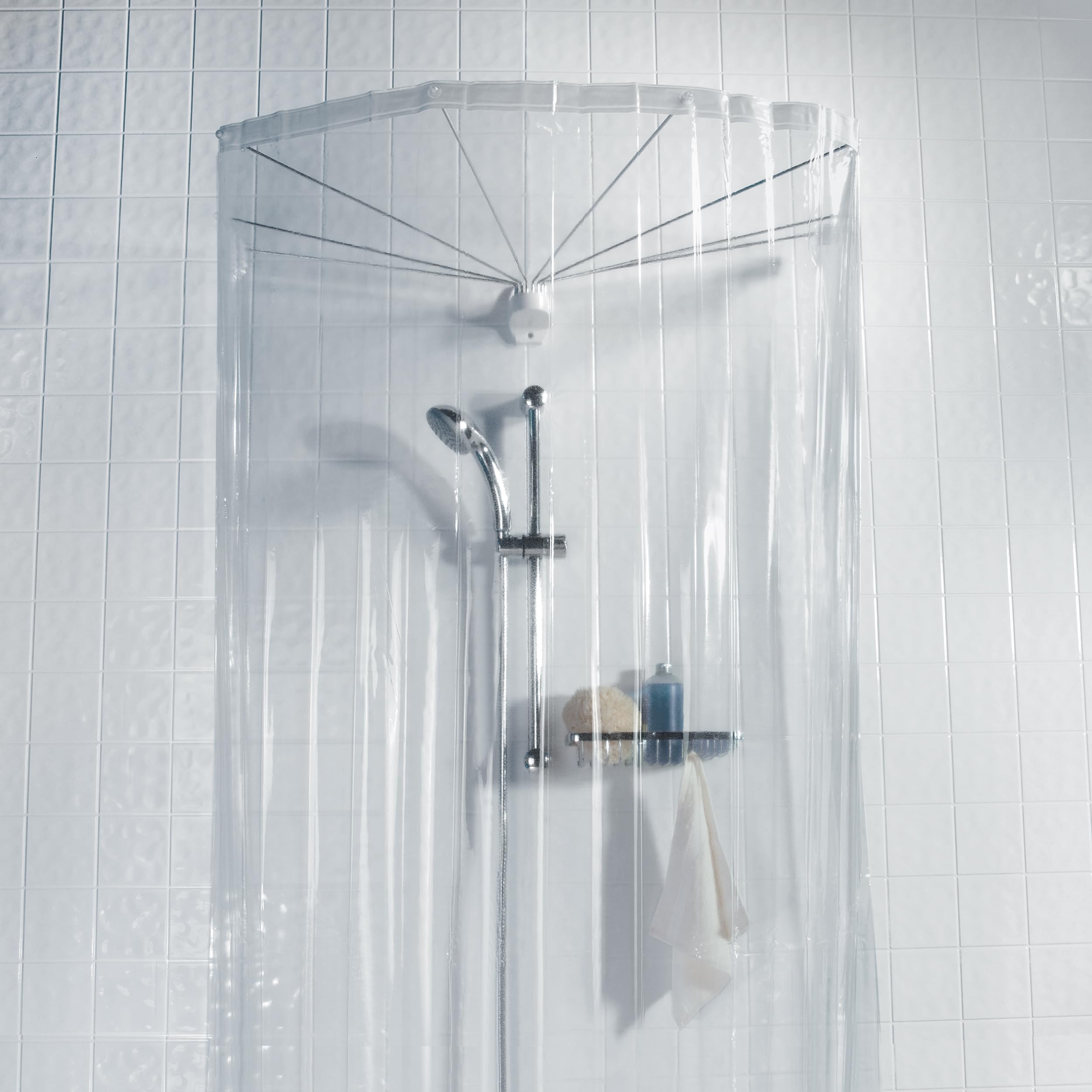 Tenda da doccia per bagno, in PEVA, impermeabile, antimuffa