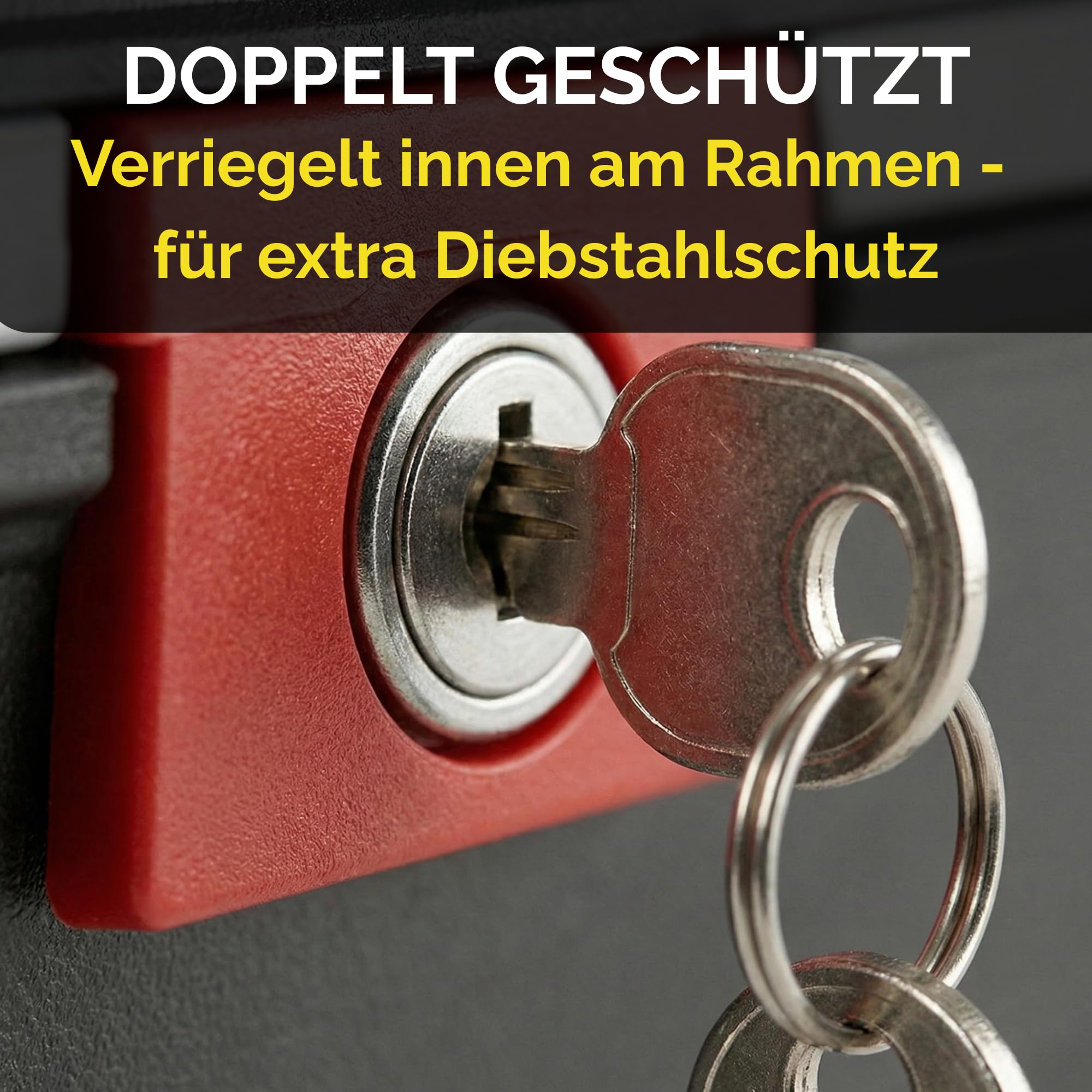 Thiru Touring-Tresor Fahrradkoffer 14L - abschließbar & wasserdicht für Gepäckträger - diebstahlsichere Hartschale mit Universalhalterung für E-Bike & City-Bike - Made in Germany - 36x27x22 cm
