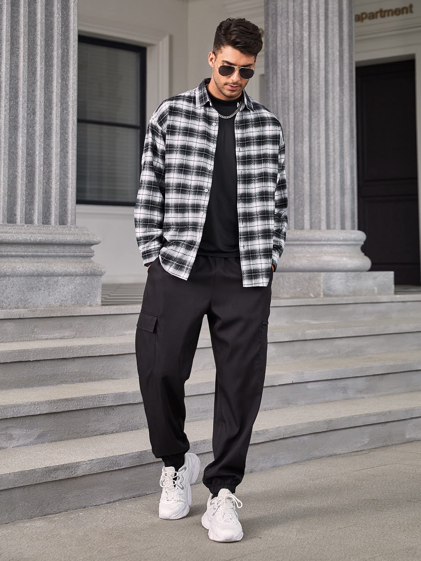 Moda Outfit Hombre Camisa Blanca Casual Camisa De Vestir Hombre