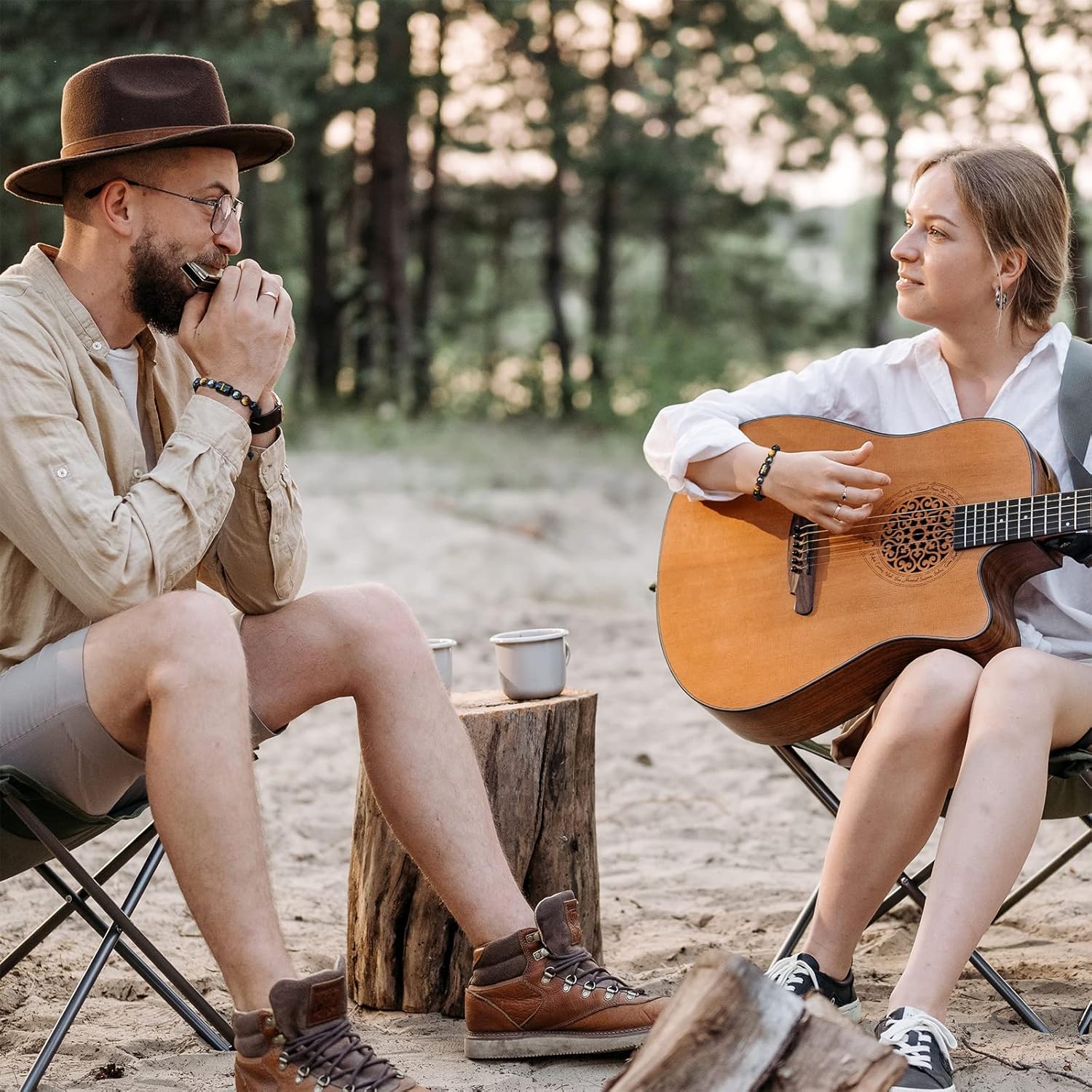 Initial Beaded Bracelets for Men,8mm Tiger Eye Obsidian Hematite Triple Protection Bracelet,Handmade Mens Letter Lava Rock Stone Bracelet Stress Relief Yoga Beads Bracelets Adjustable Anti Anxiety Bracelets for Men Women Jewelry Gifts - Image 6