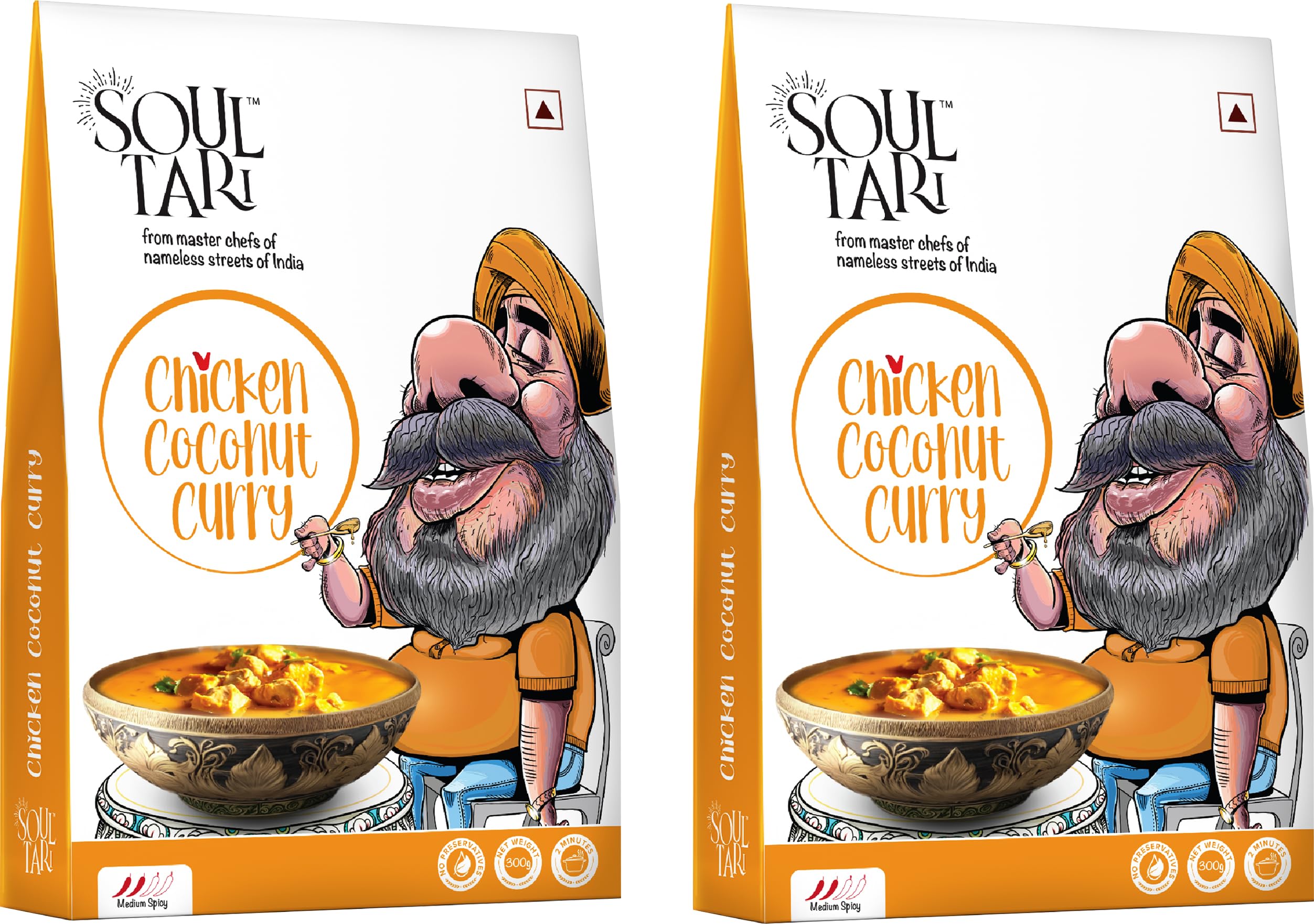 SOULTARI Ready To Eat Chicken Coconut Curry | Succulent Chunks Of Boneless Chicken In A Spicy Coconut Gravy | Sufficent For Two | Just Heat And Eat | 300 Gram | Pack Of 2 | (B0D4VKPRNC) Amazon Price History, Amazon Price Tracker