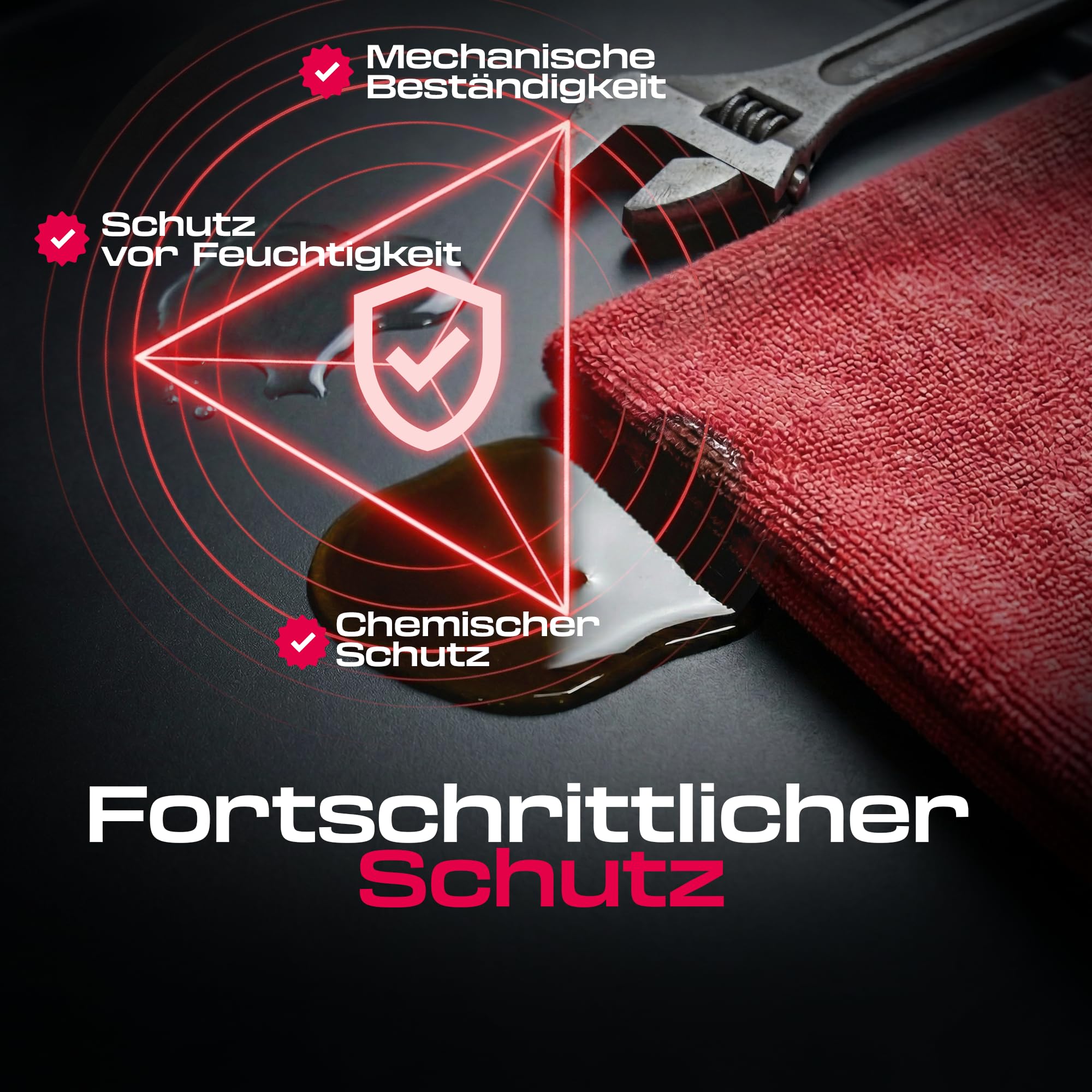 MOTOS Kofferraum Schutzmatte passt für Toyota Hilux VIII ab 2015 Robuste 3.5mm TPE Gummimatte Außenbereich, Einfache Montage, Spanngurthalterungen, Widerstandsfähig, Schützt vor Mechanischen Schäden,