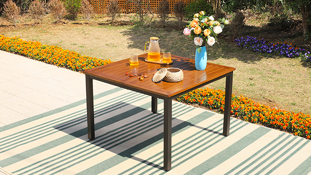 cast iron patio table with umbrella hole Sophia & William 41