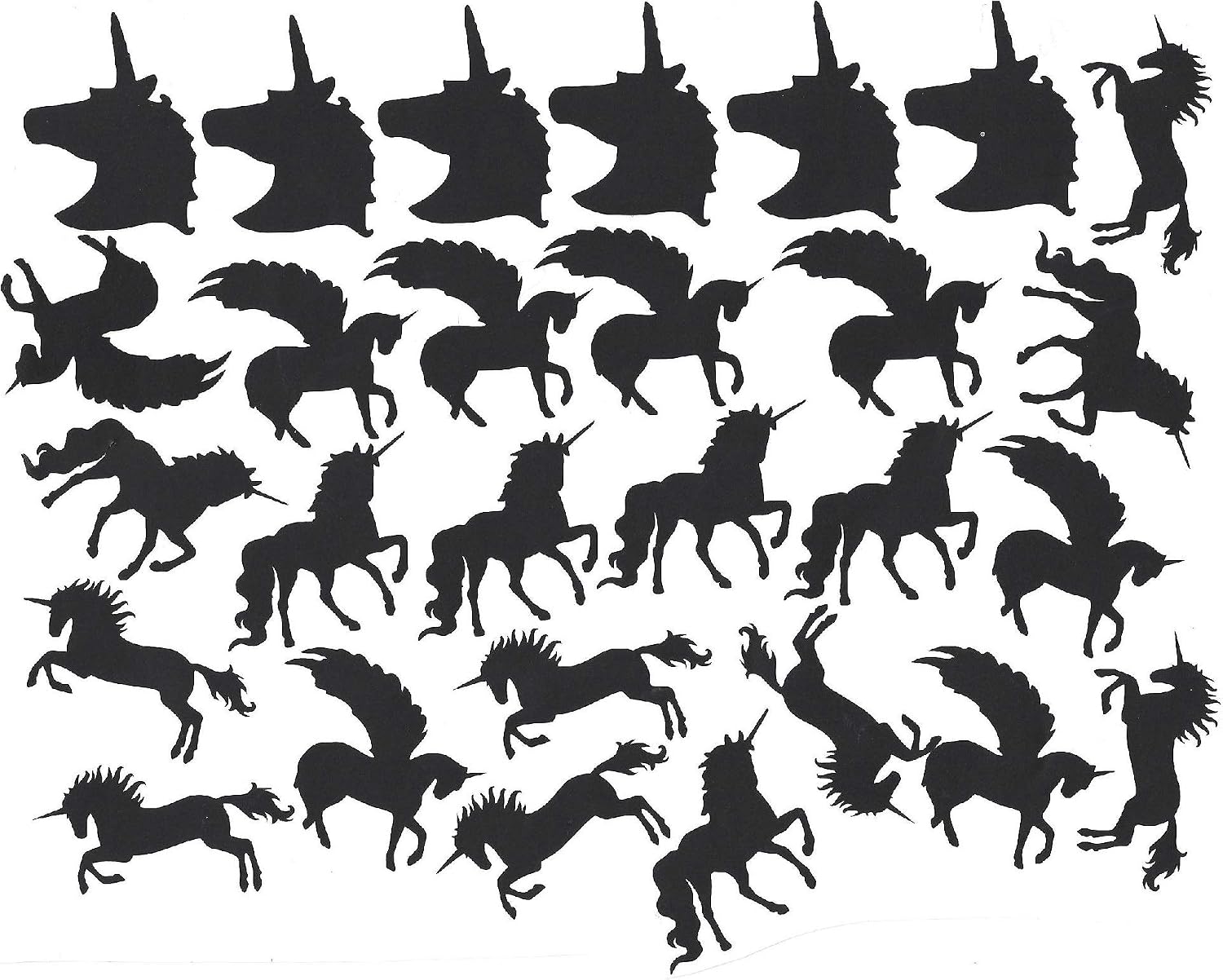 Unicorn Collection (Unicorn Nail Stencil Collection 136)