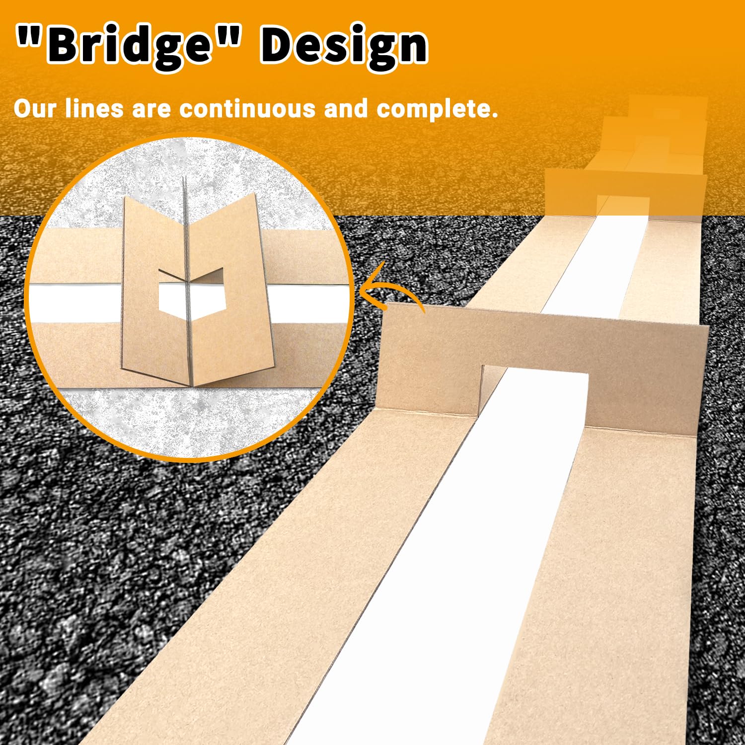 Snapklik.com : Straight Line Stencil - 4 X 92 Inch, Reusable Parking ...