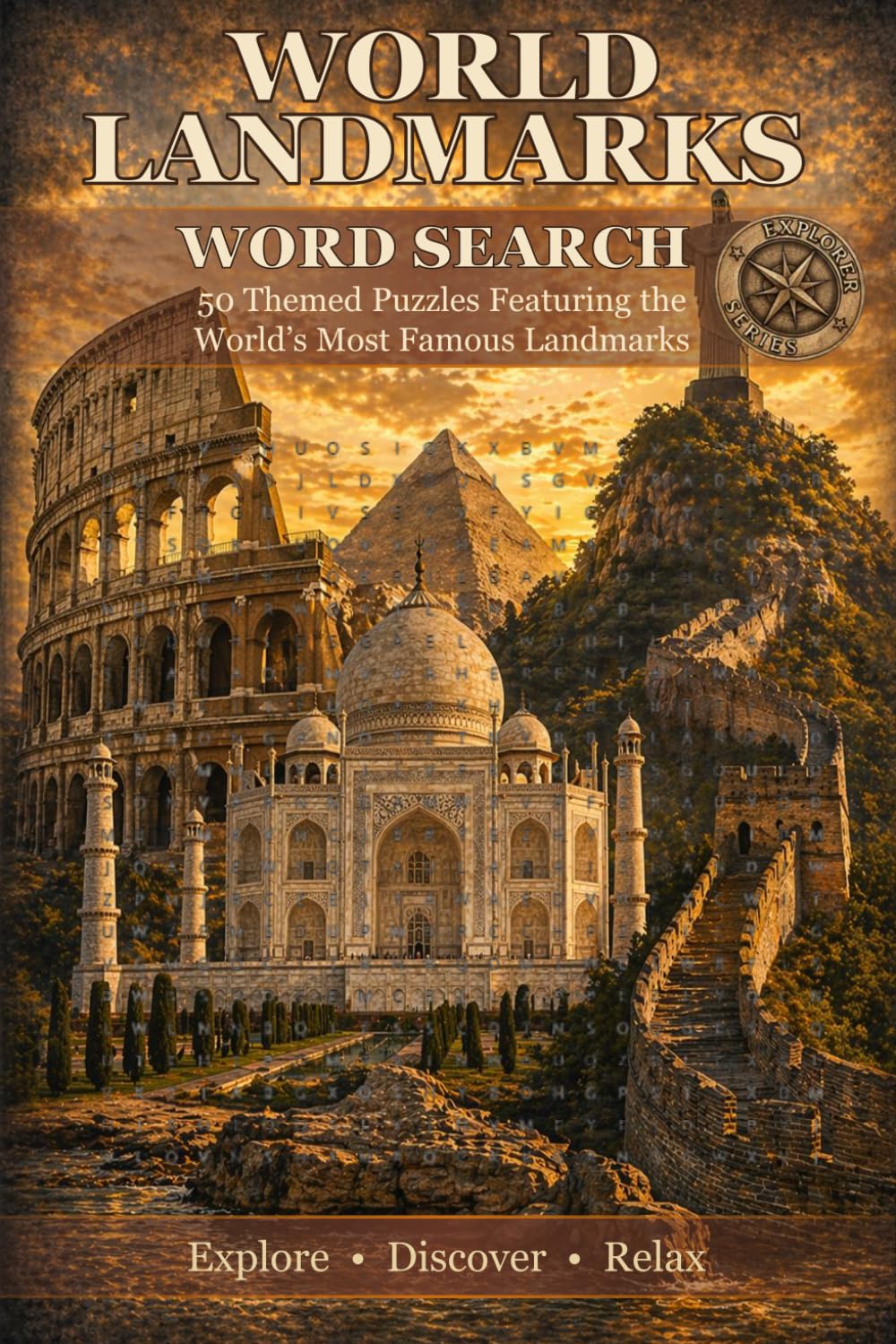 World Landmarks Word Search: 50 Themed Puzzles Featuring Famous Landmarks and Natural Wonders