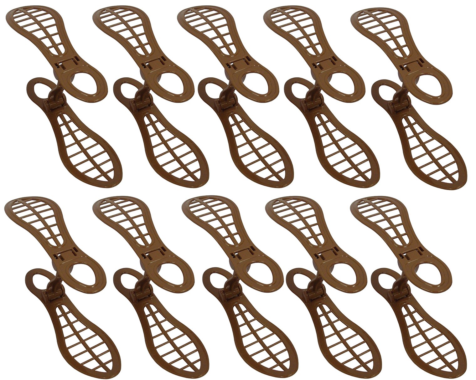 ??????????(SankoPlastic) Sanko Plastic Shoe Holder Shoe Keeper 10 Pcs Brown