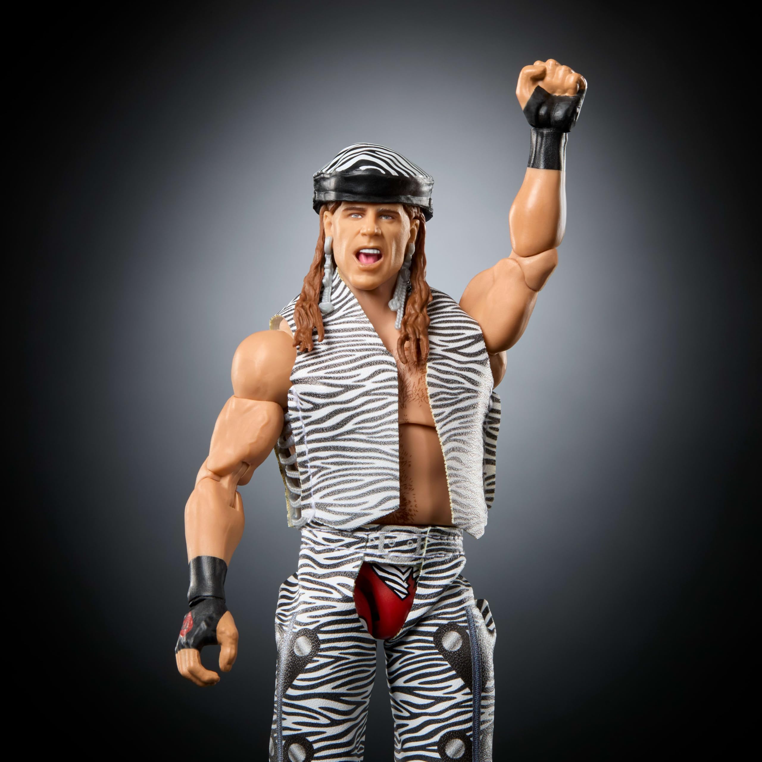 Mattel WWE Ultimate Edition Action Figure & Accessories Set, Shawn Michaels 6-inch Collectible with Swappable Heads & Hands - Image 4