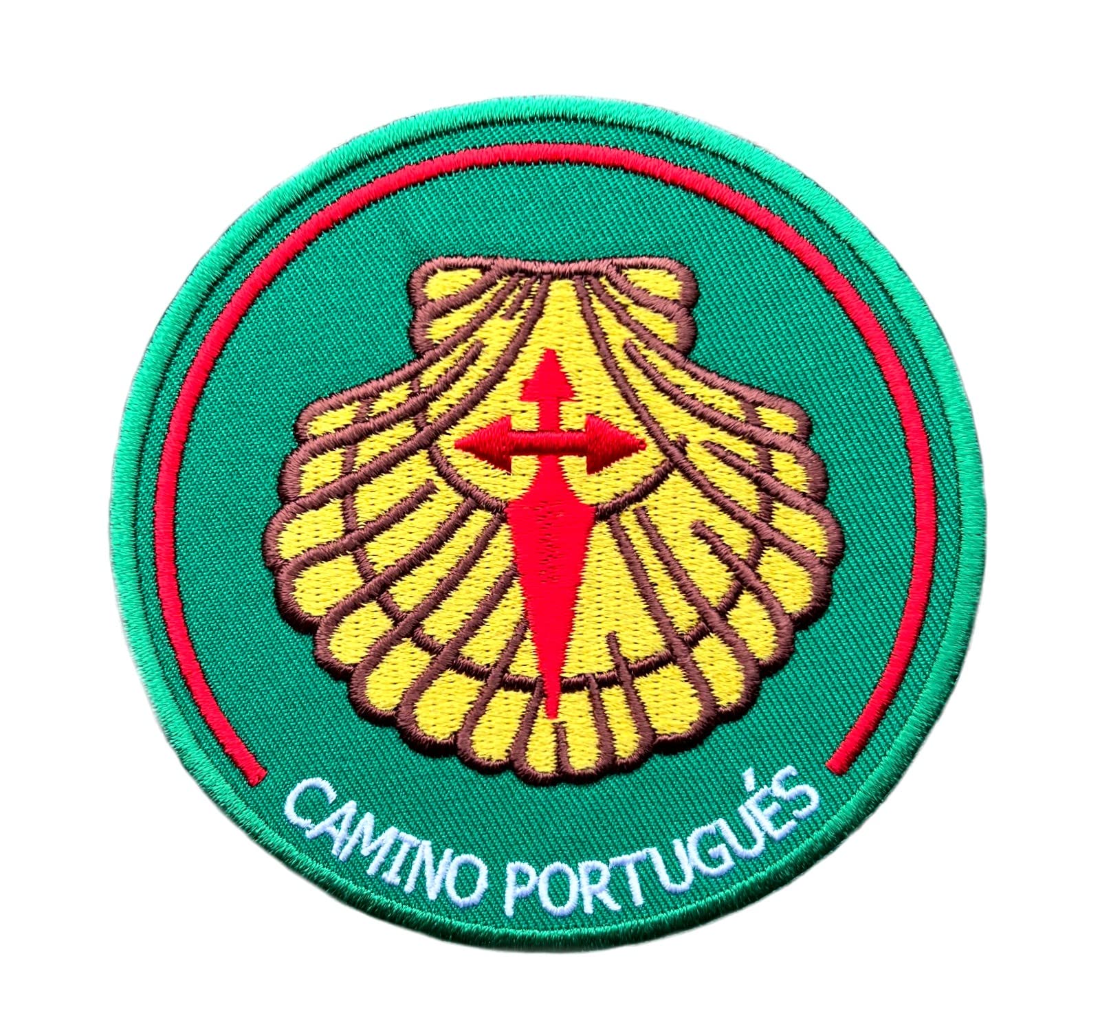 Karma Patch Camino Portugal Patch (3.5 Inch) Embroidered Iron / Sew on Badge Applique Travel Walk Trek Portugues