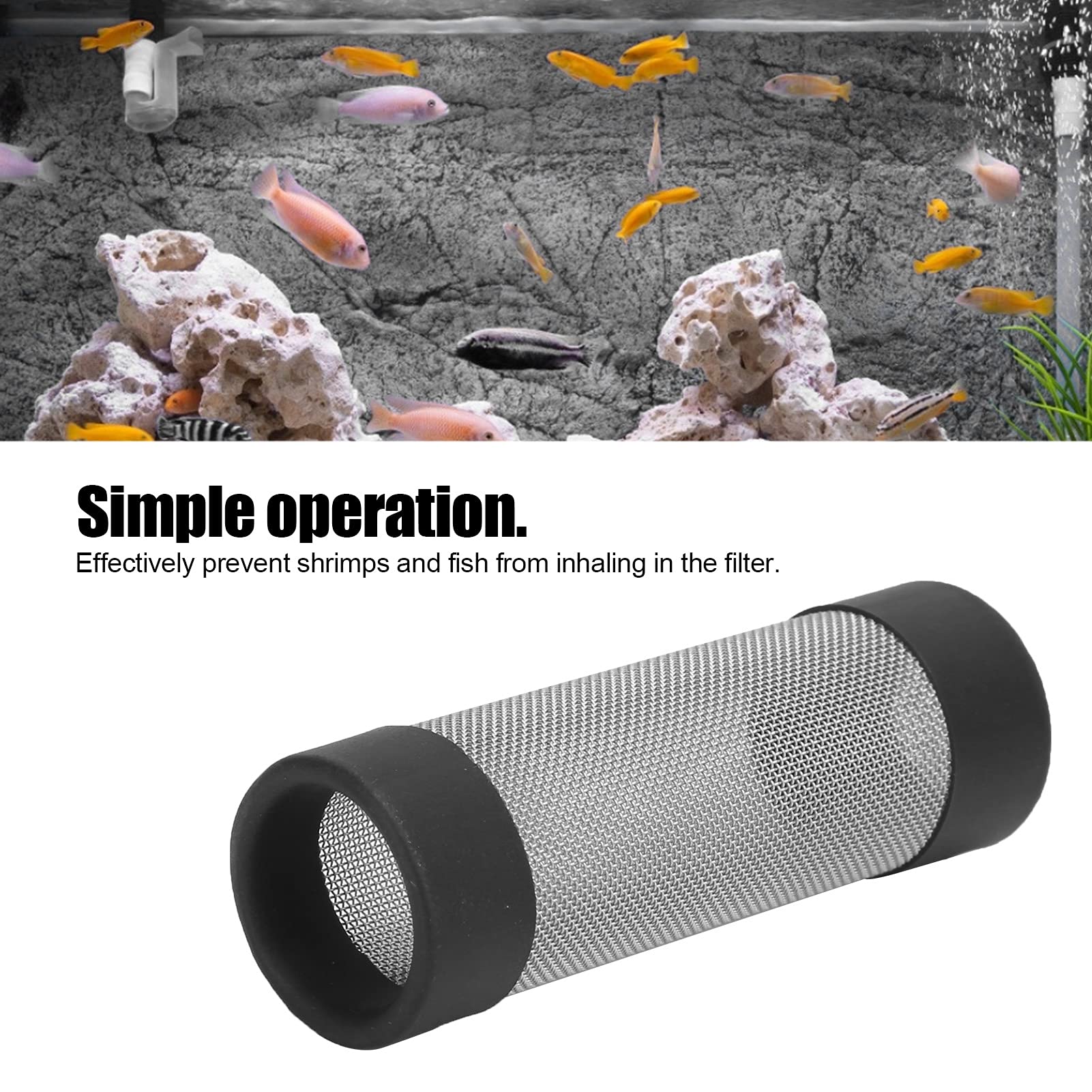 Coperchio Filtro Acquario, per Gamberetti e Pesci (Diametro | La Robusta Gomma in Acciaio Inossidabile Protegge i Gamberetti Giovani Dall'essere Risucchiati Nelle Aperture Strette a