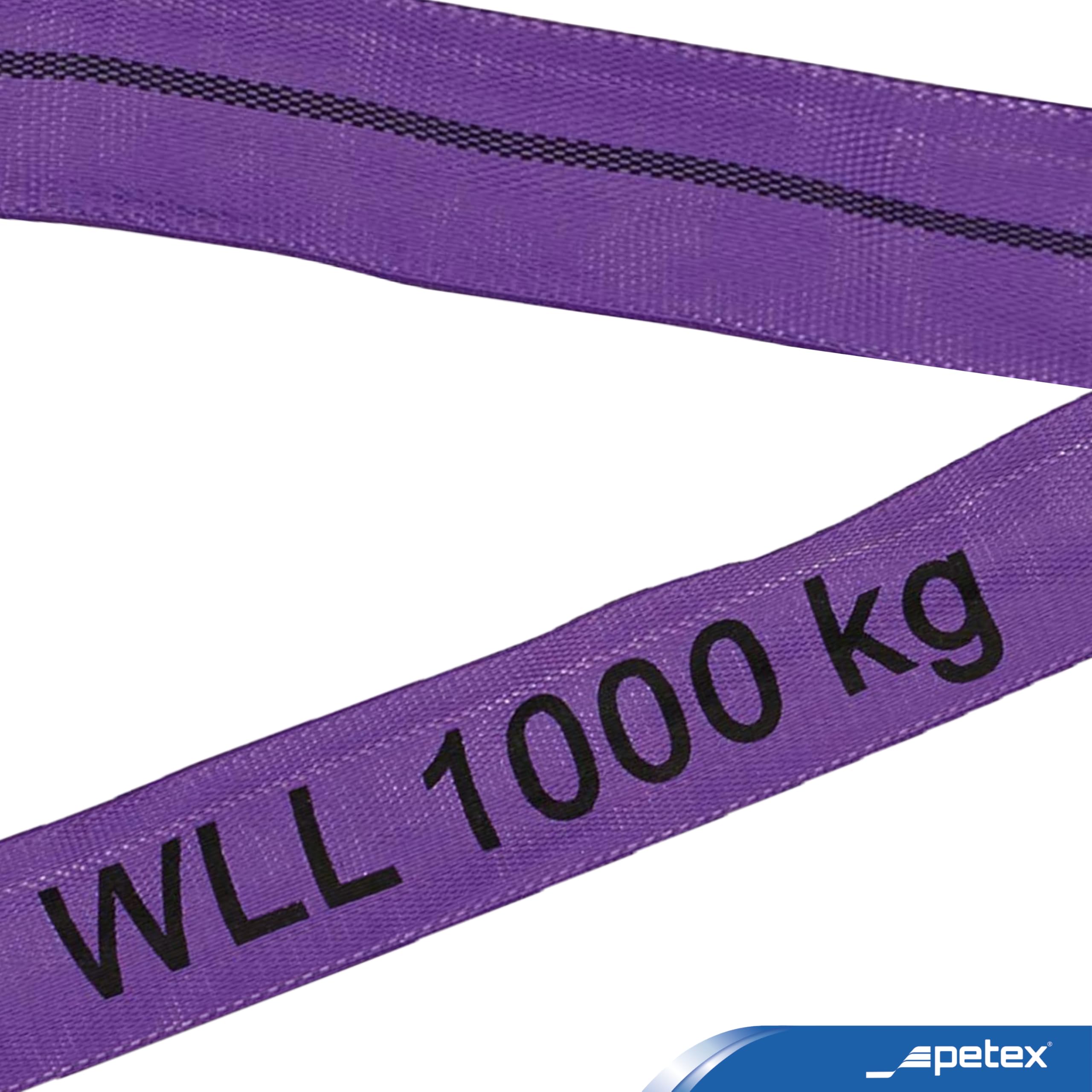 PETEX WLL Eslinga redonda 1000 kg 1 m DIN EN 1492-2 morado