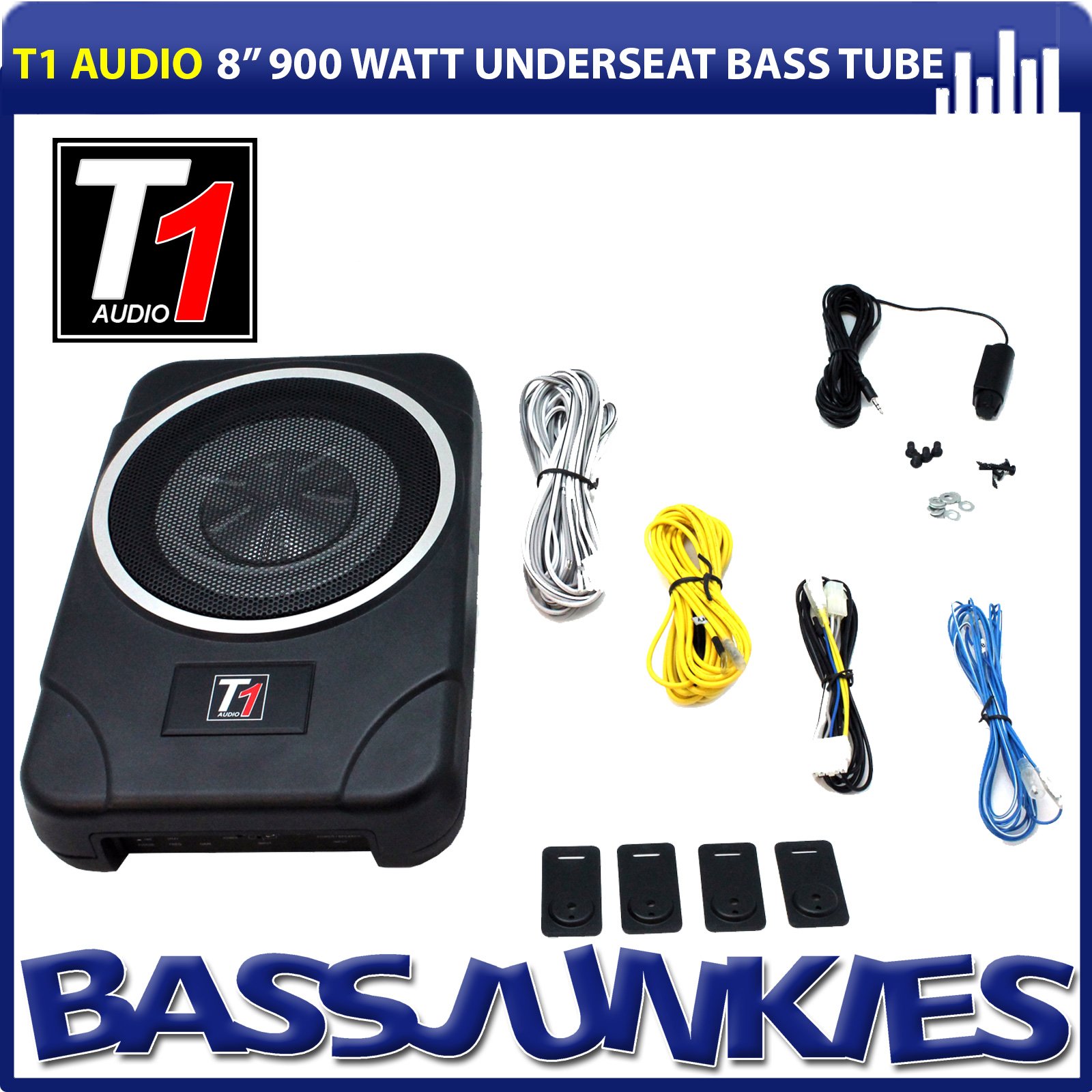 Buy T1 Audio T120ACT 900 Watts Compact Active Car Subwoofer