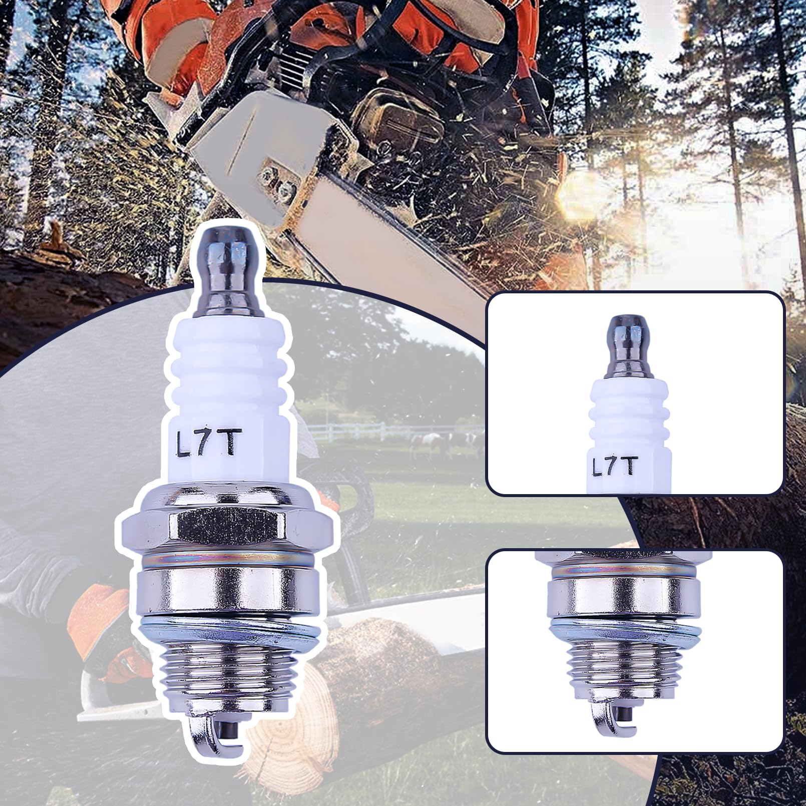 Candela di accensione NGK BPMR7A Bosch WSR6F due tempi L7T