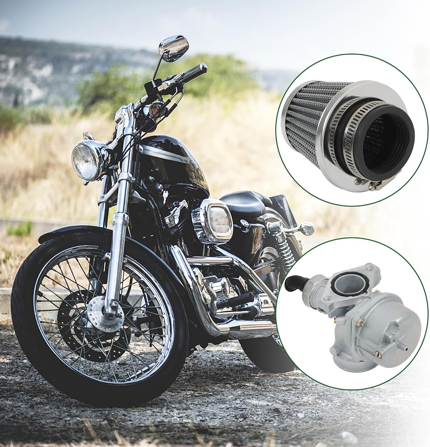 Carburetor Carb Air Filter Replacement for Honda CRF70F 2004-2012 XR70R 1998-2003