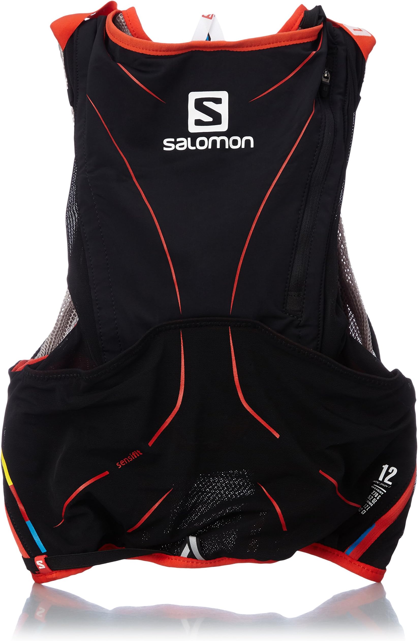 Salomon New Bag S-Lab Advance Skin3 12 Set Black/Racing Red XL