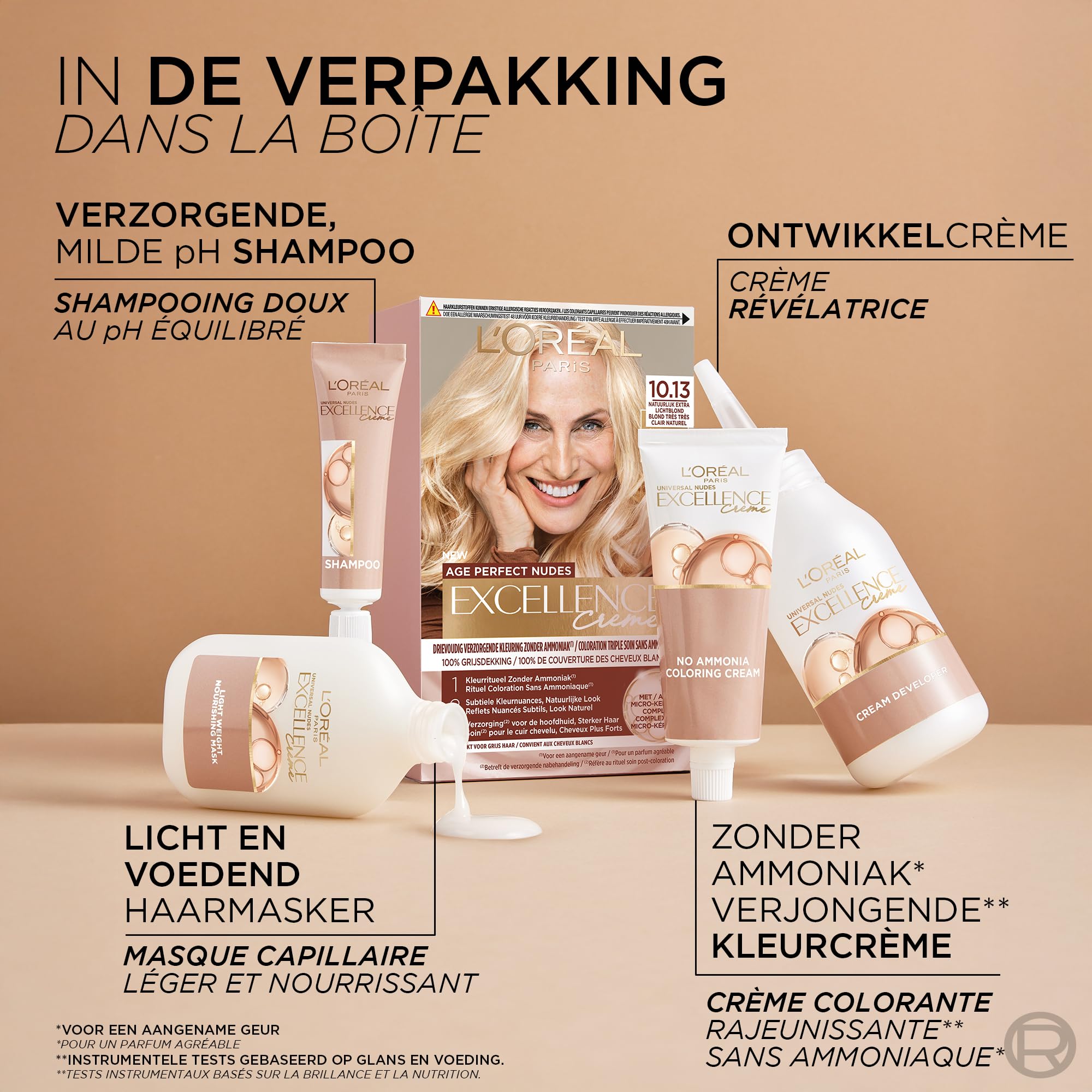 L'Oréal Paris Excellence Creme Age Perfect Nudes 10.13 Extra Blond koloryzacja bez amoniaku