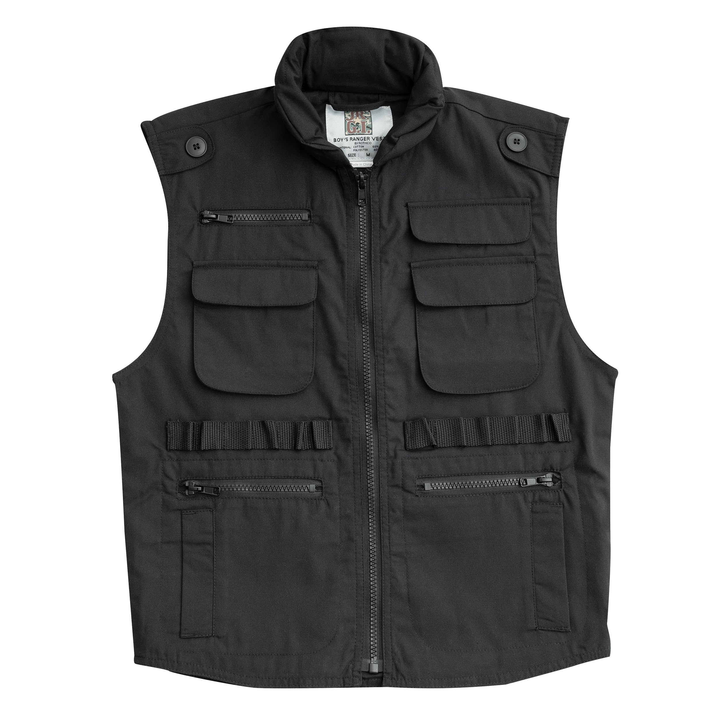 ROTHCO Kids Black Ranger Vest - Medium