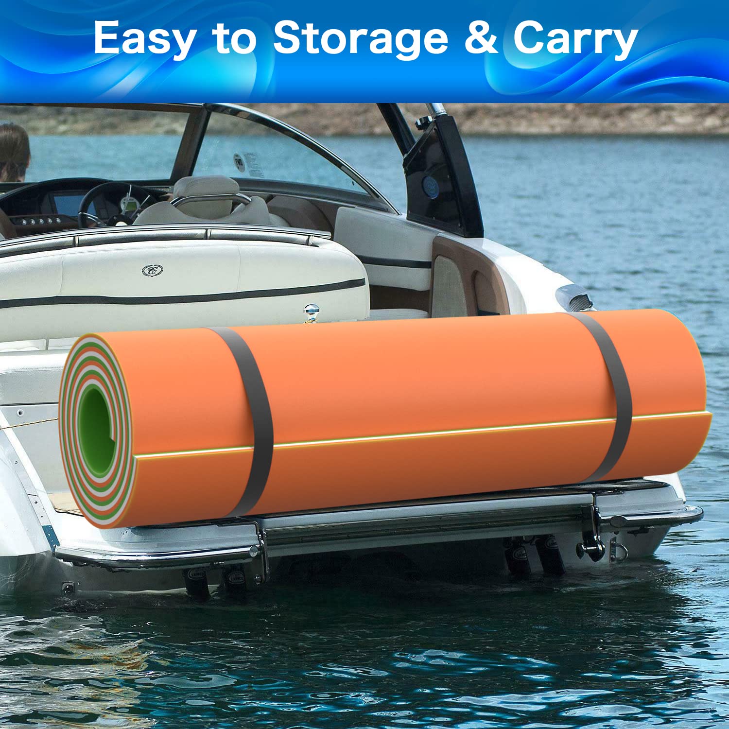 Aqua Lily Pad CTSC Lily Pad Water Mat 10 X Ft For Lake High