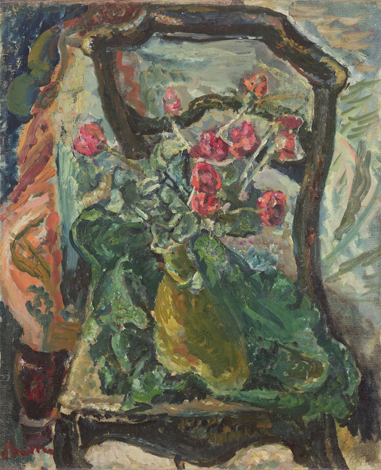 POSTERIIk Famous Modern Artwork Art Mural Still Life by Chaim Soutine Oil Paintings Pictures for Home Decor 60x90cm
