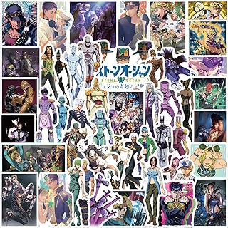 50pcs JoJo's Bizarre Adventure Pack 2 Stickers Japan Anime Vinly Decal Suitcases Skateboard Cars Luggage Helmets ipads Boa...