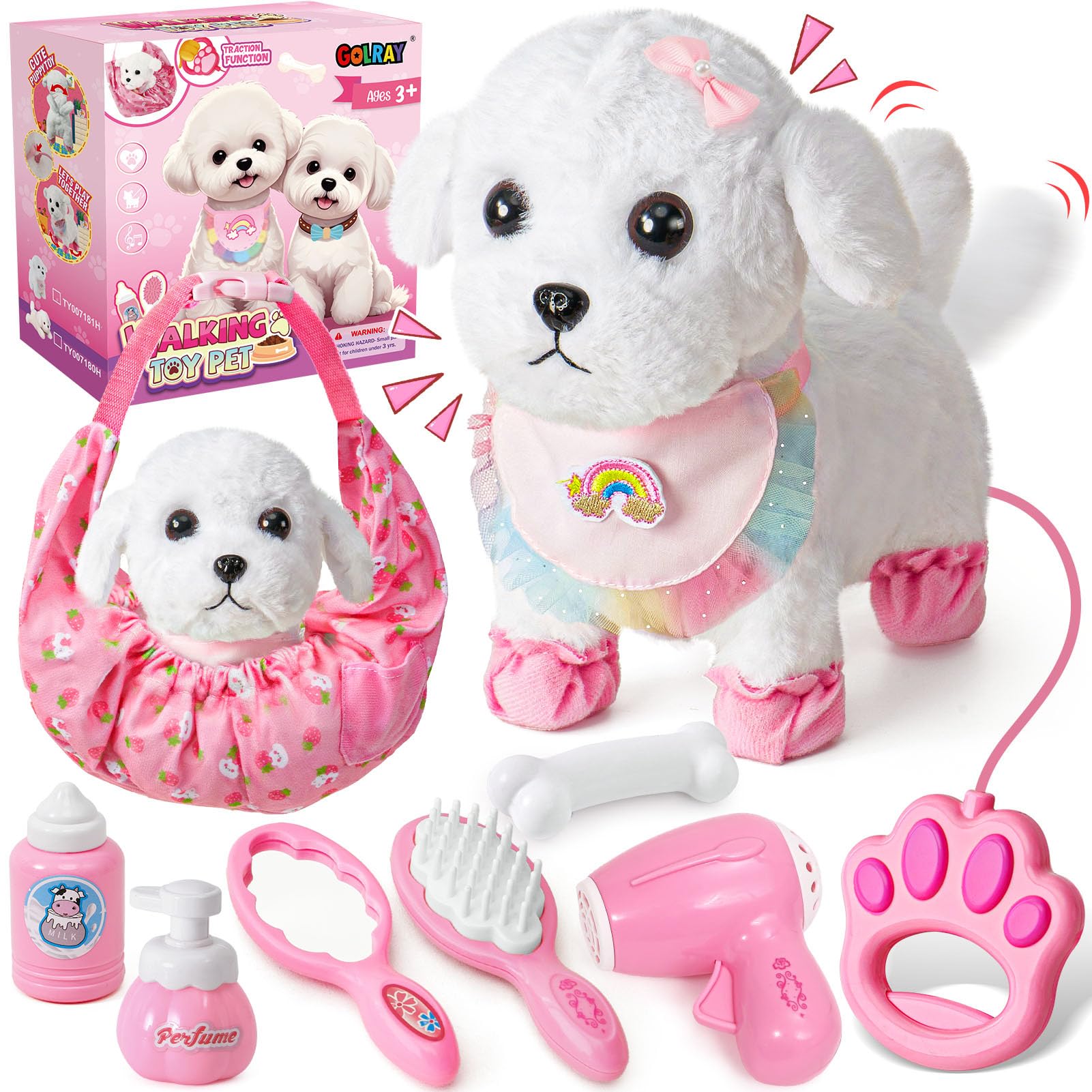 Walking Barking Toy Dog With Remote Control – Interactive Plush Puppy That Moves, Sings & Wags Tail For Kids 3+