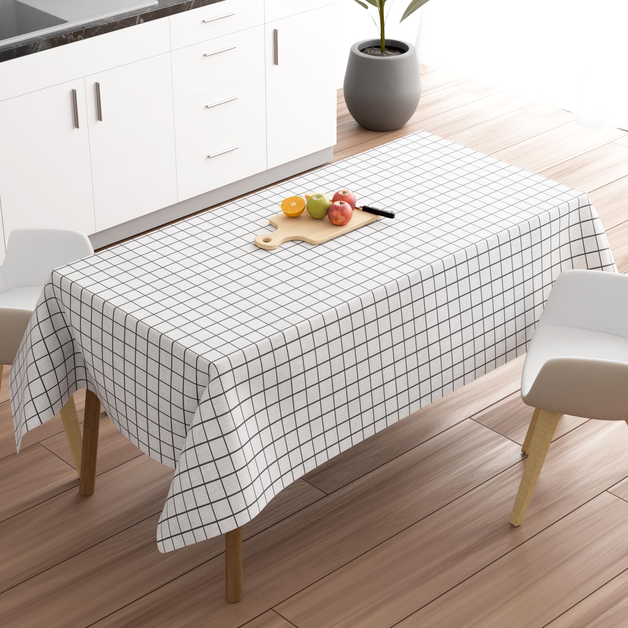 LEDSone Elegant Rectangular Polyester Tablecloth Stylish, Water-Resistant, and Easy to Clean, Perfect for Dining, Special Events, and Everyday Use.