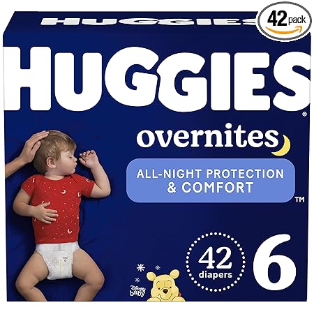 Nighttime Baby Diapers Size 6, 42 Ct, Huggies Overnites