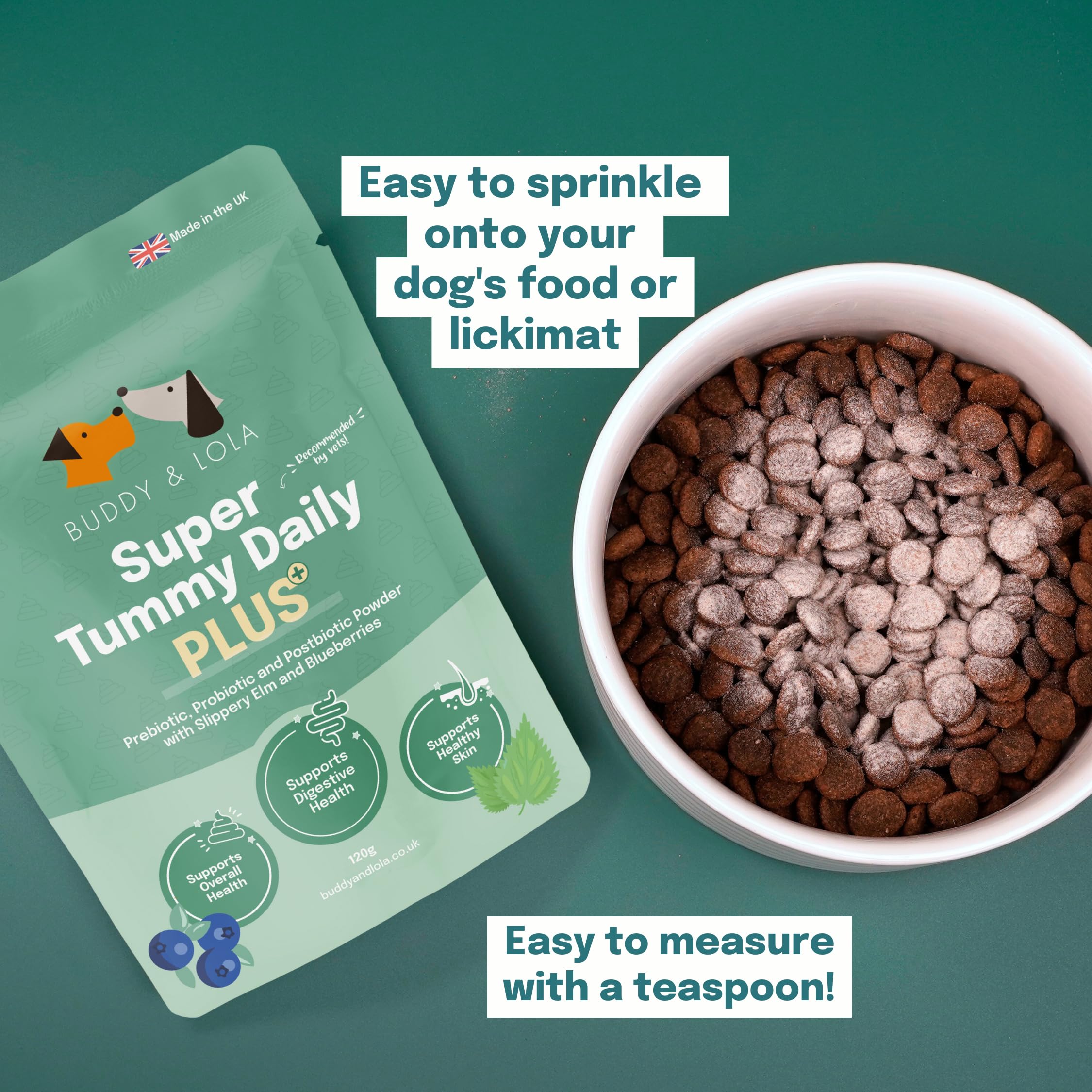 Buddy & Lola Super Tummy Daily Plus, Plain, 120g Pouch - Image 3