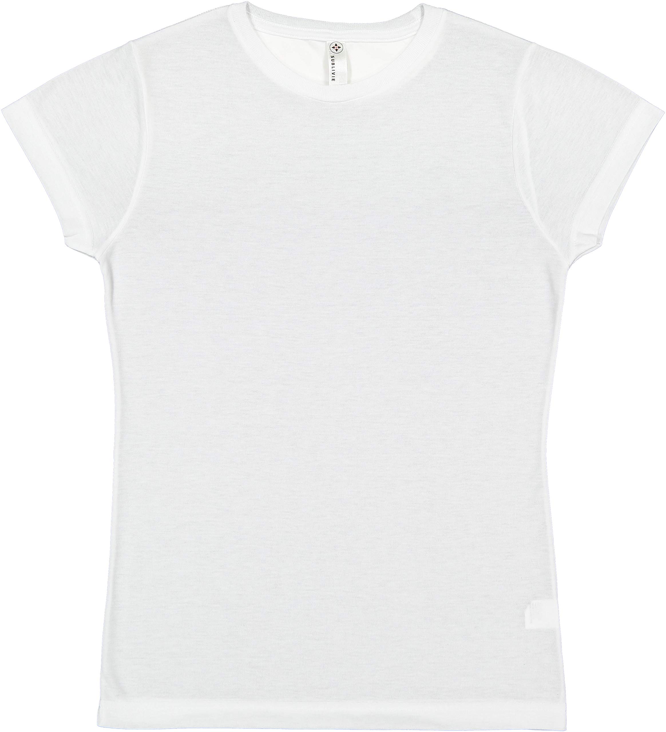 Ladies Junior Fit 100% Polyester Crew Neck Short Sleeve Sublimation T-Shirt (1610)