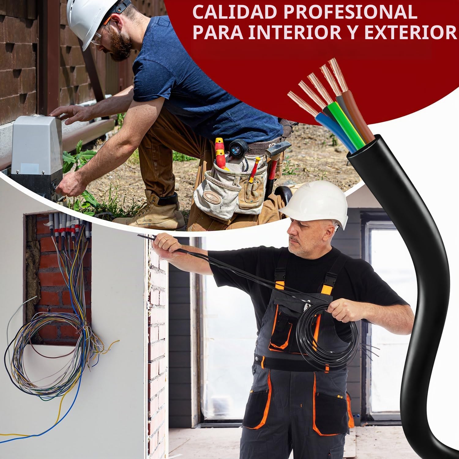 MAS Premium De 5 a 100 m de manguera de plástico H05VV-F 2, 3 o 5 x 0,75; x1; x1,5 o x2,5 y 4G0,75, cable flexible para dispositivos (H05VV-F 5G1 SW, 20 m)