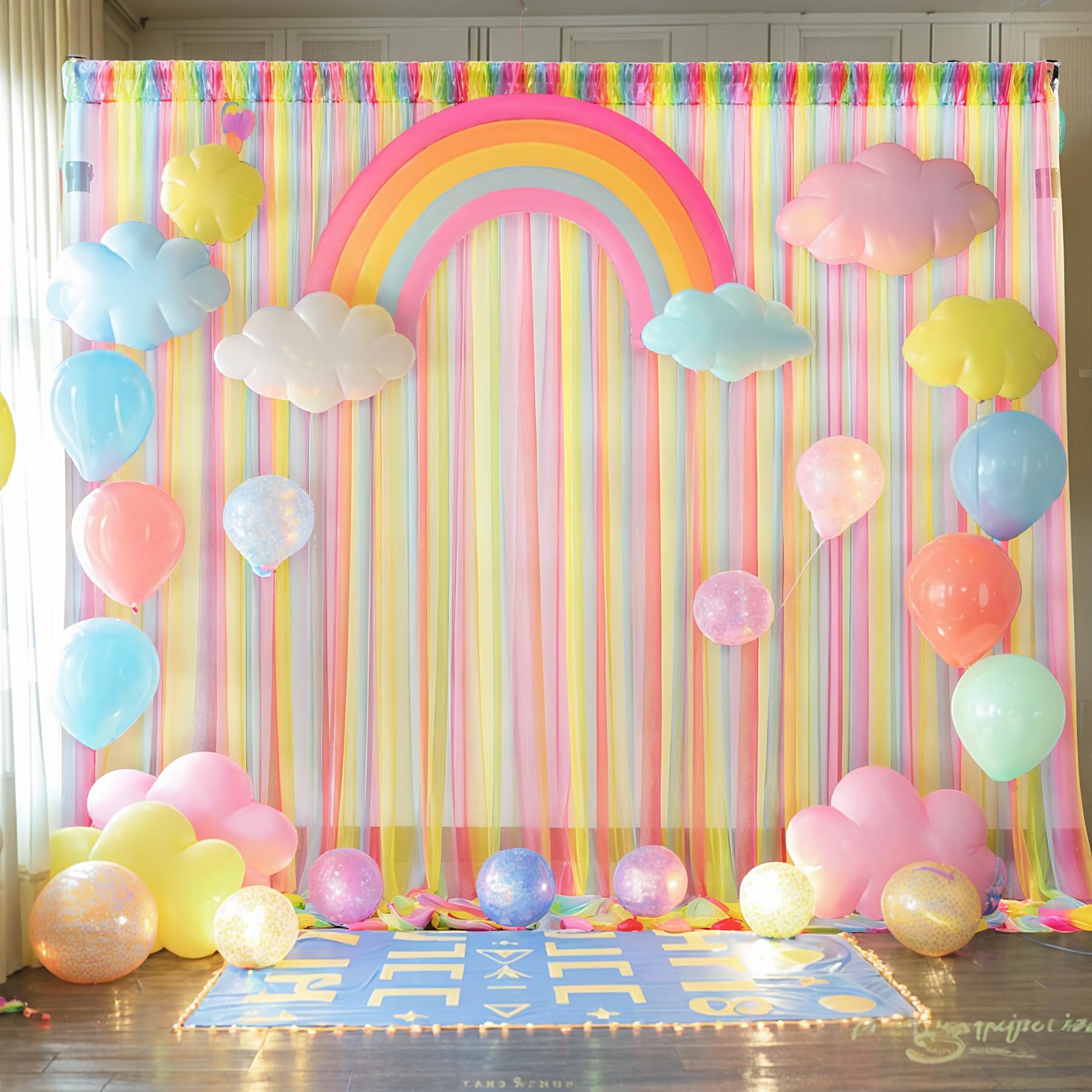 Unicorn Rainbow Backdrop Diy Rainbow Birthday Party Backdrop