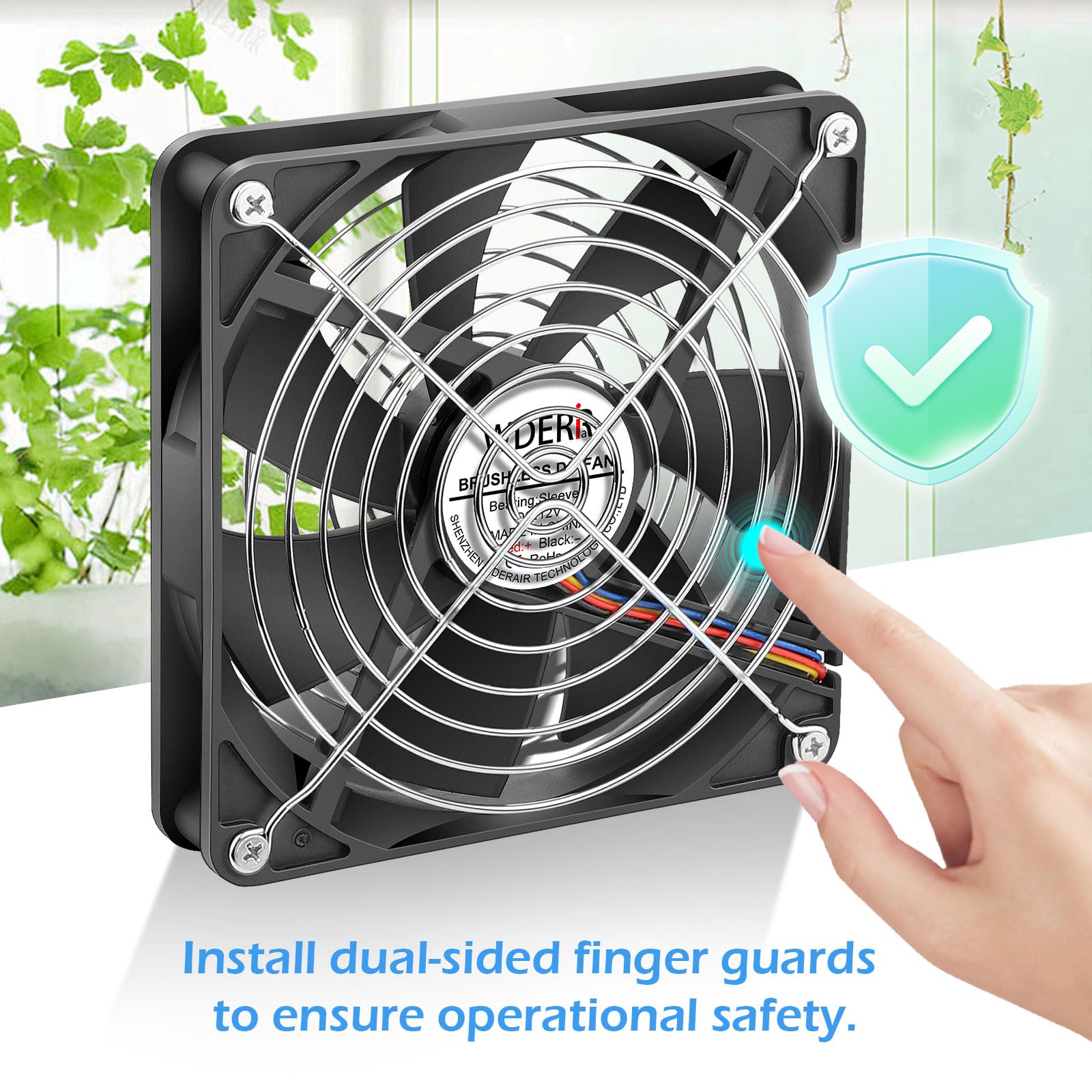 140 mm x 25 mm, 12 V, sin escobillas, 4 pines, PWM, de alto rendimiento, ventilador para caja de computadora, ventilador de servidor, estante electrónico, 2 unidades