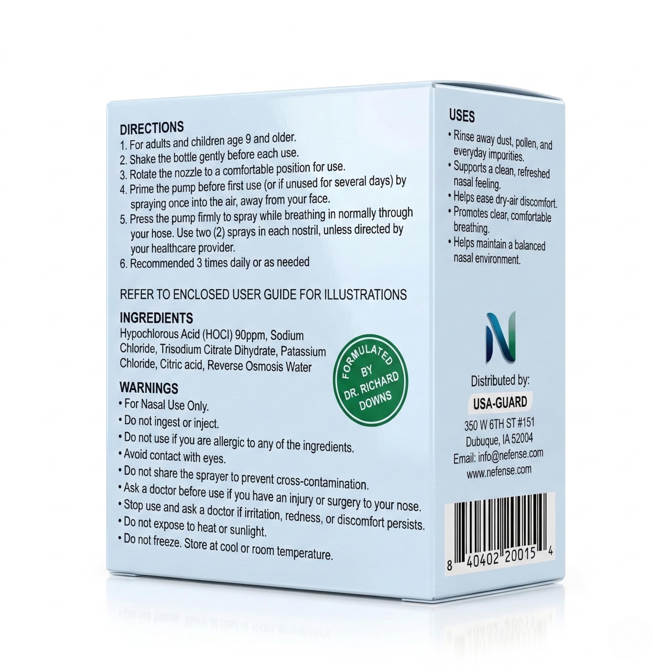 HypoNasal Daily Nasal Spray, Doctor Approved Hypochlorous Acid Antimicrobial Spray Cleanses Irritants Causing Allergies Congestion Snoring and Irritation, Deep Sleep, Opens Airways — Amazon image 6